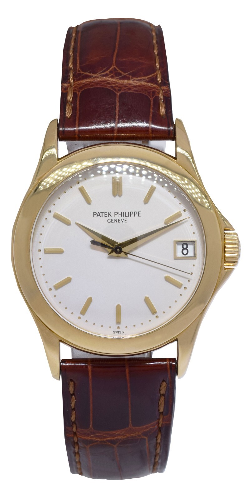 Patek Philippe Calatrava 5107 18k Yellow Gold Mens 37mm Automatic Watch 5107J