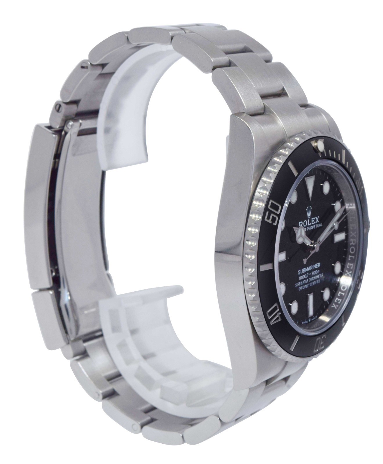Rolex Submariner No Date Steel Black Ceramic Mens 41mm Watch +Card '23 124060