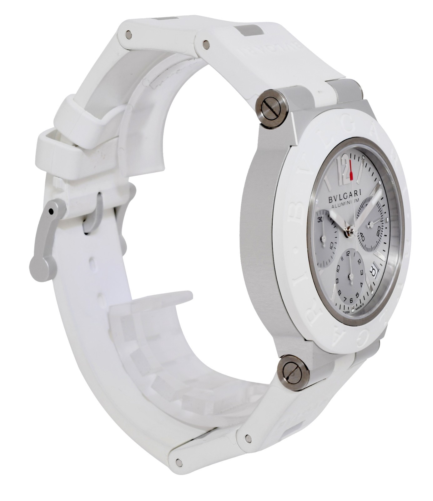 Bvlgari Bvlgari Chronograph Aluminum White 40mm Automatic Watch B/P '25 BB40ATCH