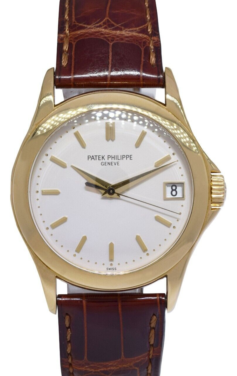 Patek Philippe Calatrava 5107 18k Yellow Gold Mens 37mm Automatic Watch 5107J