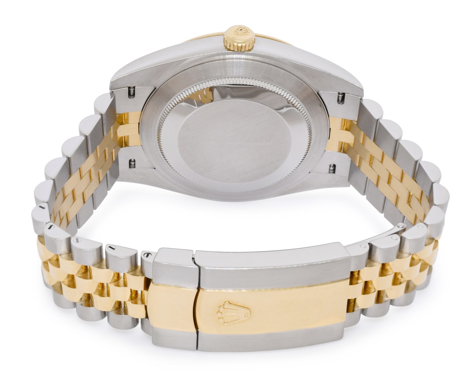 Rolex Datejust 41 18k Yellow Gold/Steel Silver Dial Jubilee Watch 126333