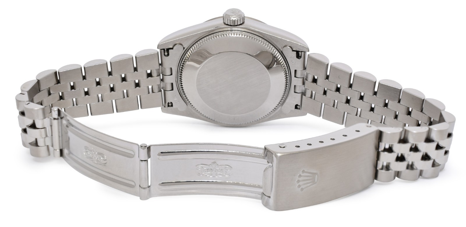 Rolex Datejust Steel 18k White Gold Bezel Silver Dial Ladies 31mm Watch Y 78274