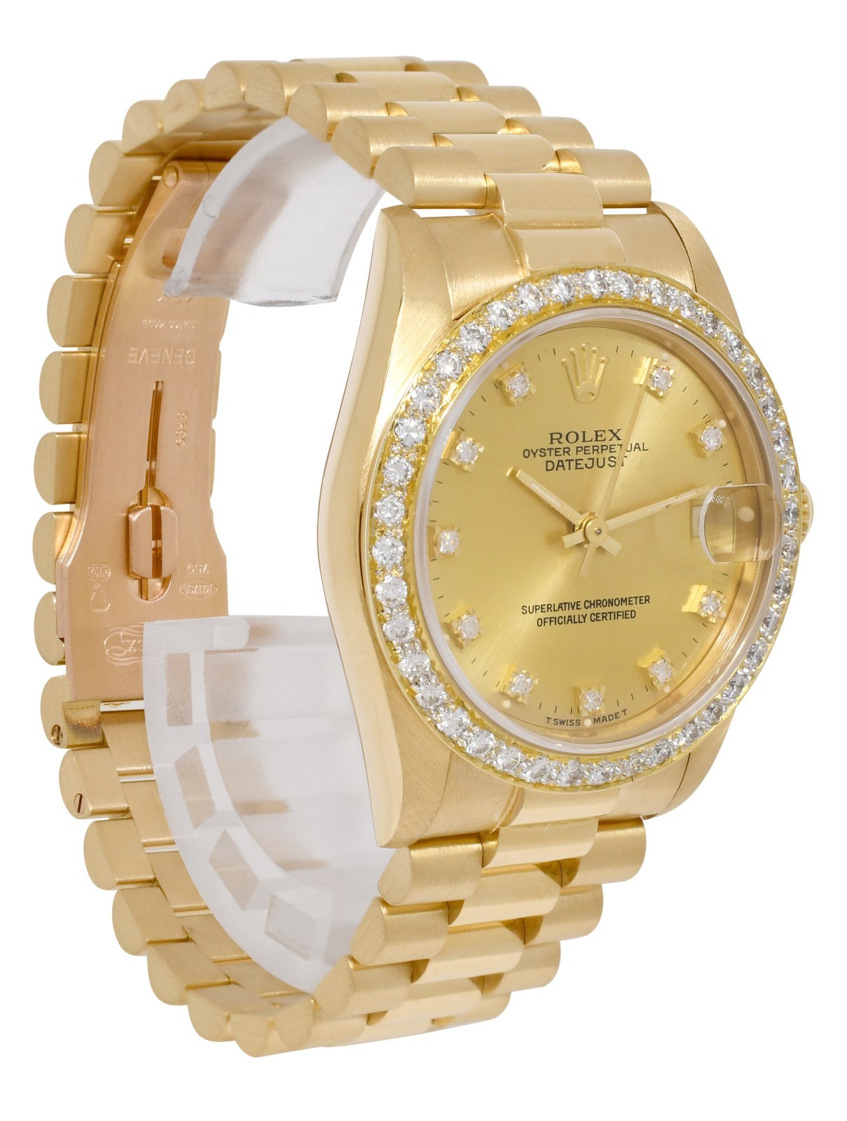 Rolex Datejust President Yellow Gold Diamond Dial/Bezel 31mm Watch Paper L 68278