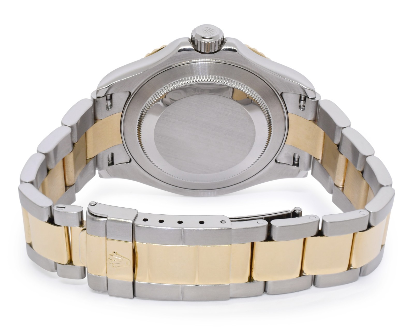 Rolex Yacht-Master 18k Yellow Gold/Steel Blue Dial 40mm Watch F 16623
