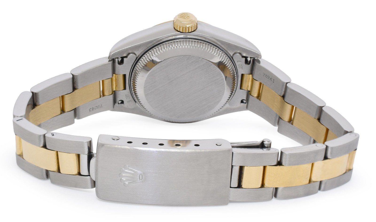 Rolex Datejust 18k Yellow Gold/Steel MOP Diamond Dial 26mm Watch +Papers F 79163