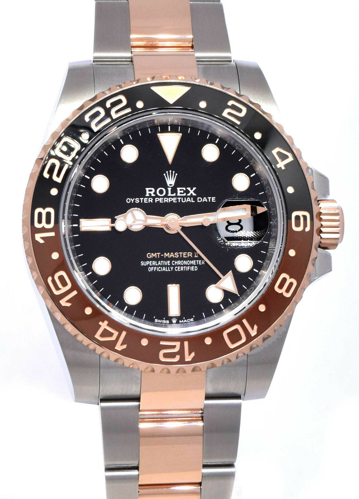Rolex GMT-Master II Root Beer Ceramic 18k Rose Gold/Steel B/P '20 126711CHNR Rolex GMT-Master II Root Beer Ceramic 18k Rose Gold/Steel B/P '20 126711CHNR