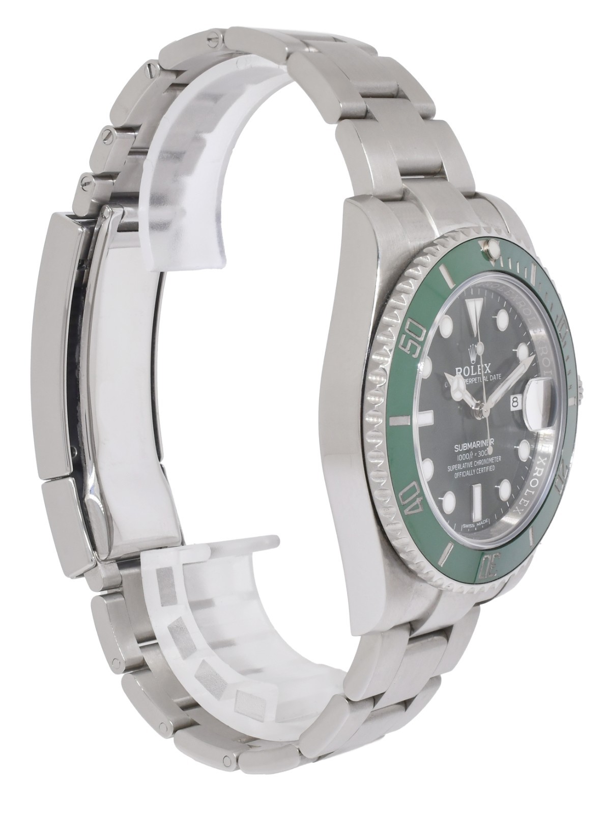 Rolex Submariner Hulk Steel Green Dial/Bezel Ceramic 40mm Watch 116610
