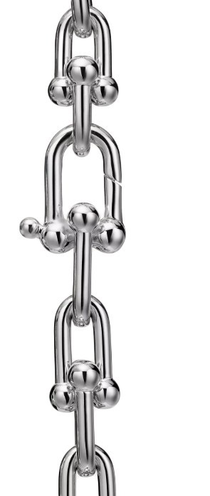 Tiffany & Co. HardWear 18k White Gold & Diamond Large Link Bracelet +Box