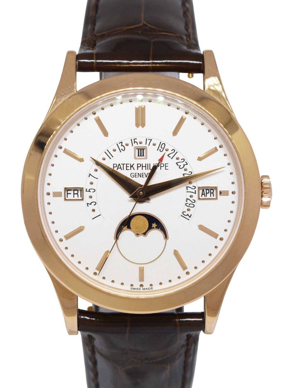 Patek Philippe Perpetual Calendar Retrograde 18k Rose Gold 5496 Box/Papers 5496R