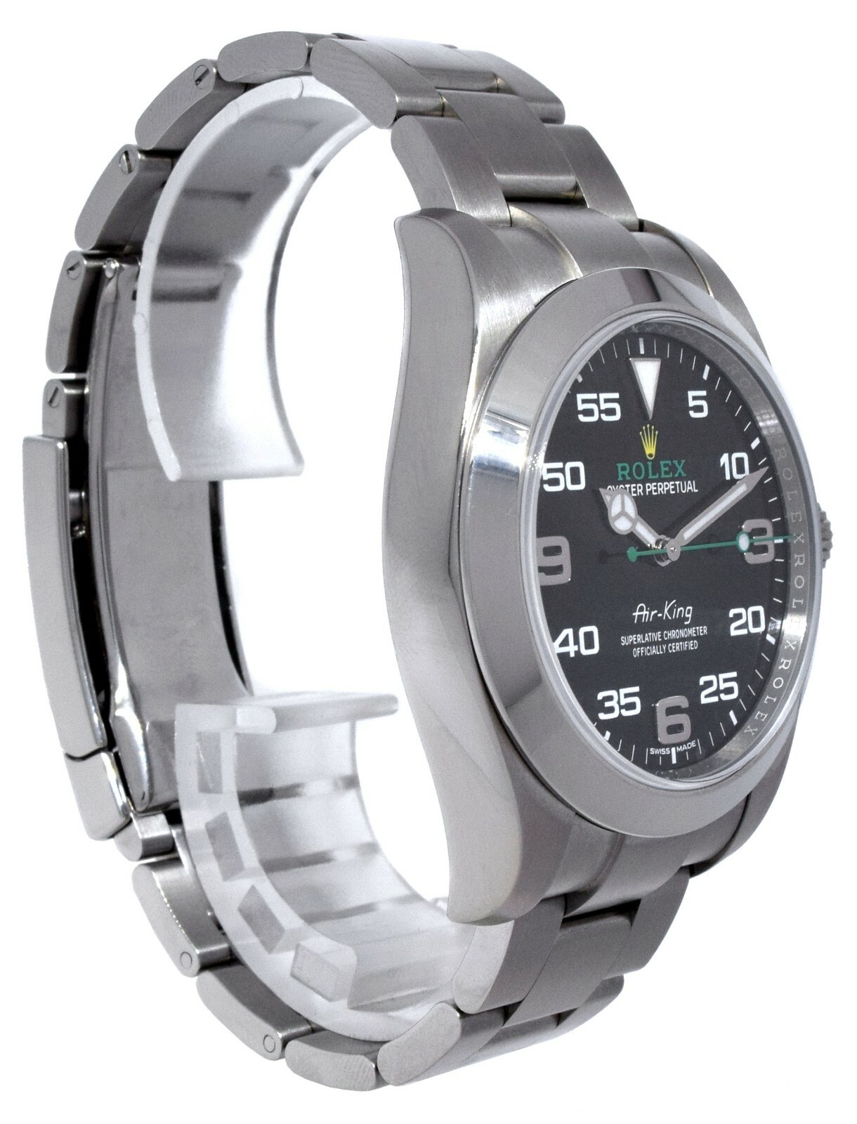 Rolex Air-King Stainless Steel Black Dial Mens 40mm Automatic Watch 116900