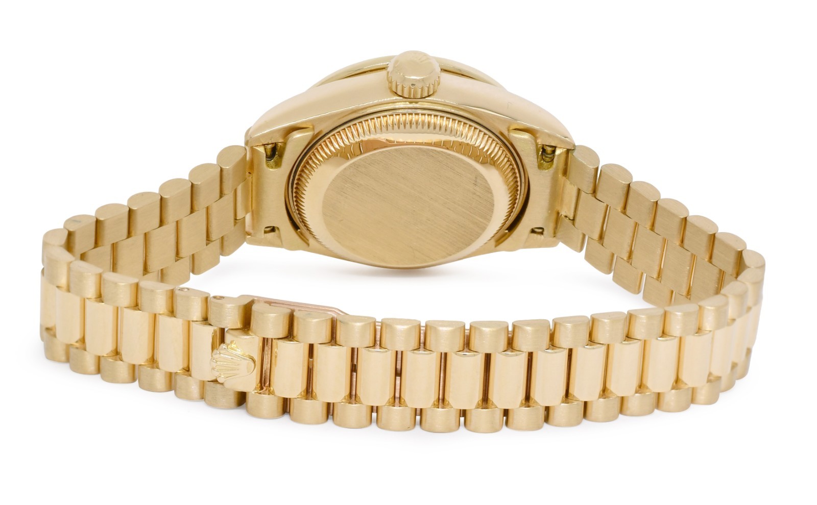 Rolex Datejust President 18k Yellow Gold Black Diamond 26mm Watch T 69178