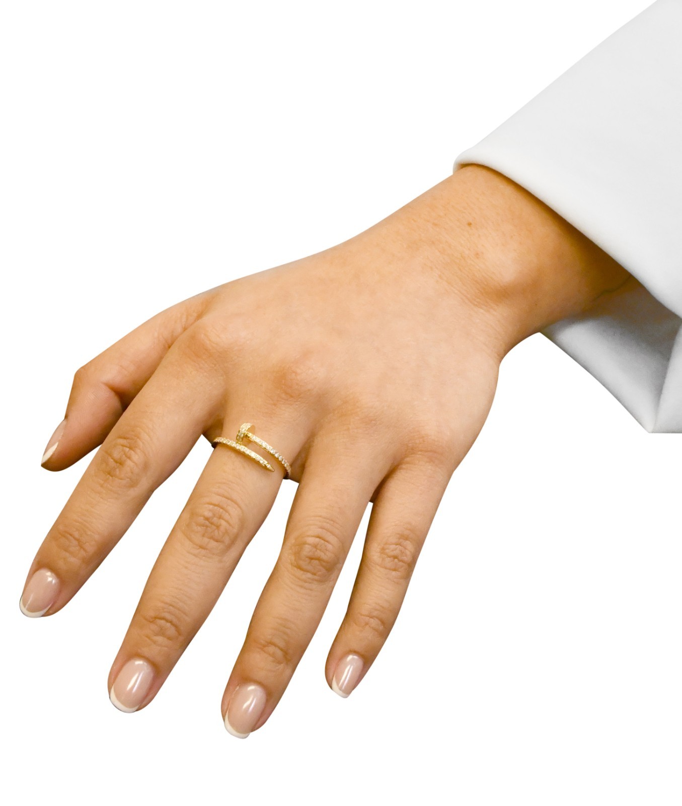Cartier Juste Un Clou Ring Small Yellow Gold Diamond Nail 54 B/P '25 B4231554