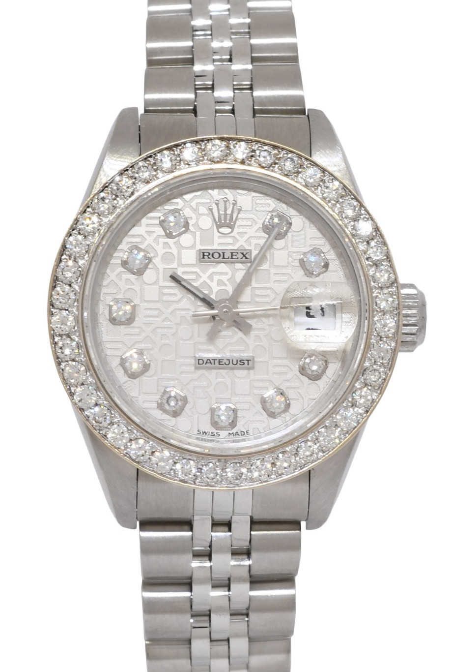 Rolex Datejust Steel Jubilee Diamond Dial/Bezel Ladies 26mm Watch A 79240