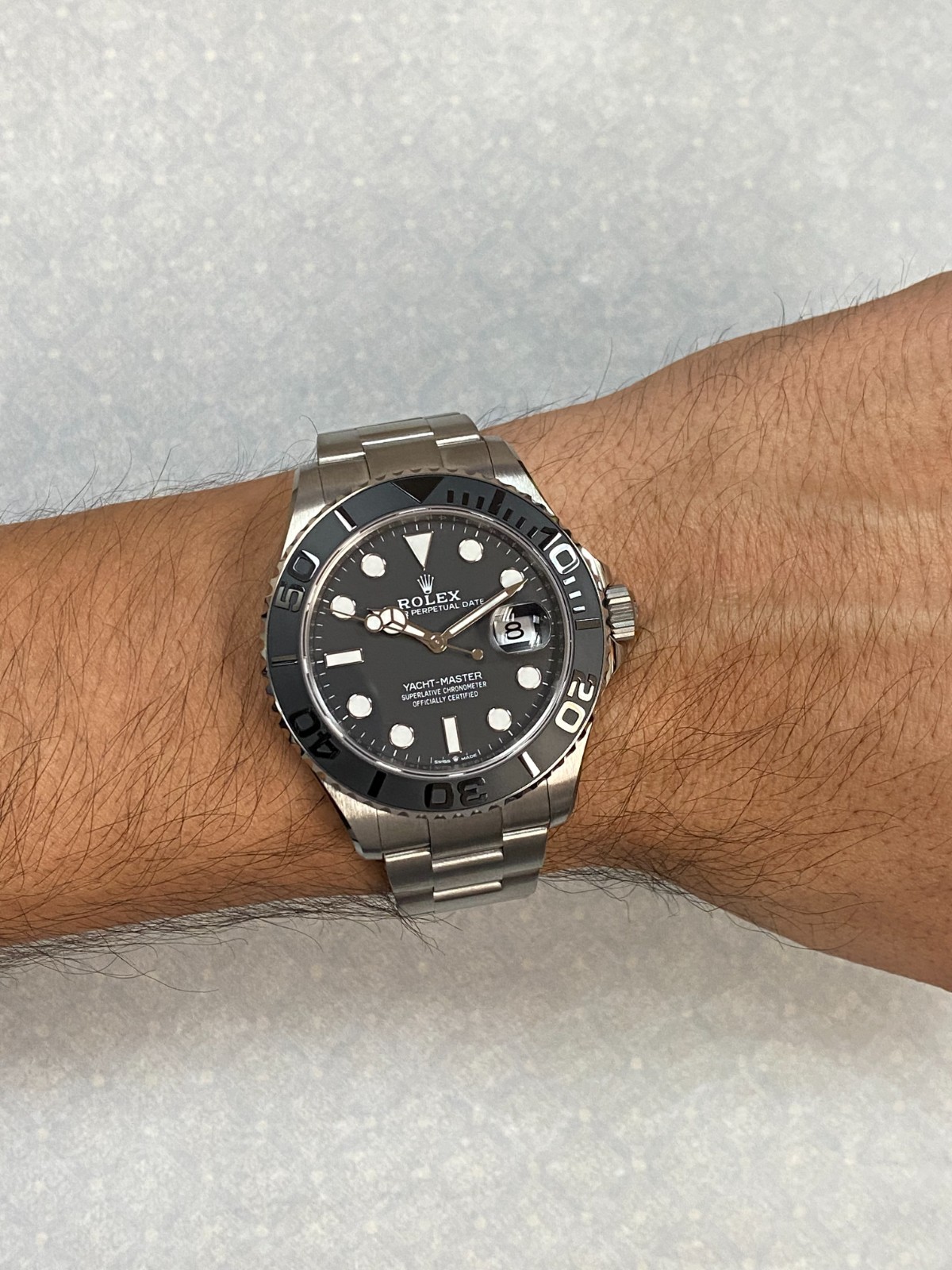 NEW Rolex Yacht-Master 42 RLX Titanium Intense Black Dial Watch B/P '26 226627