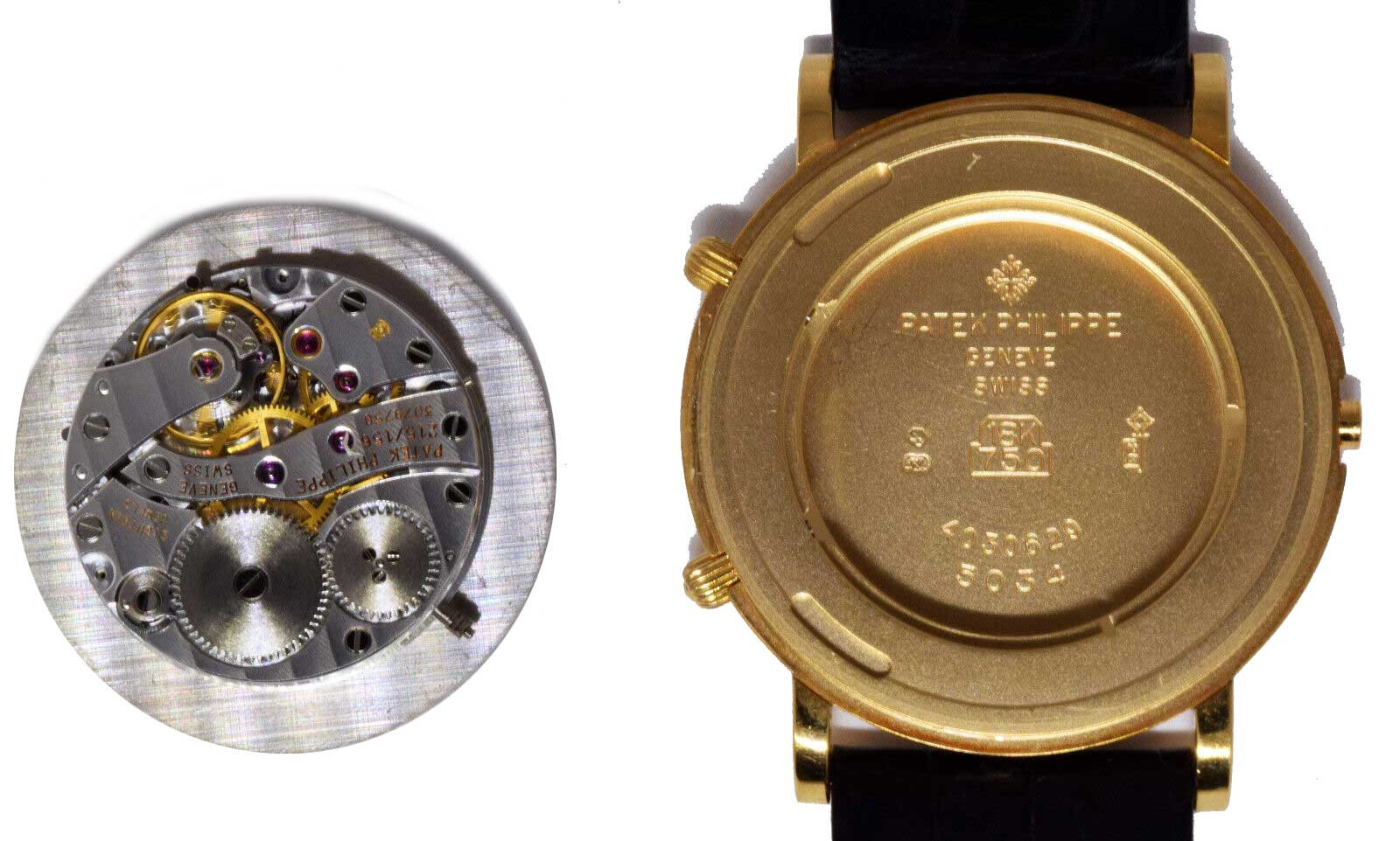 Patek Philippe Travel Time 5034 18K Yellow Gold Mens Watch Box/Papers 5034J