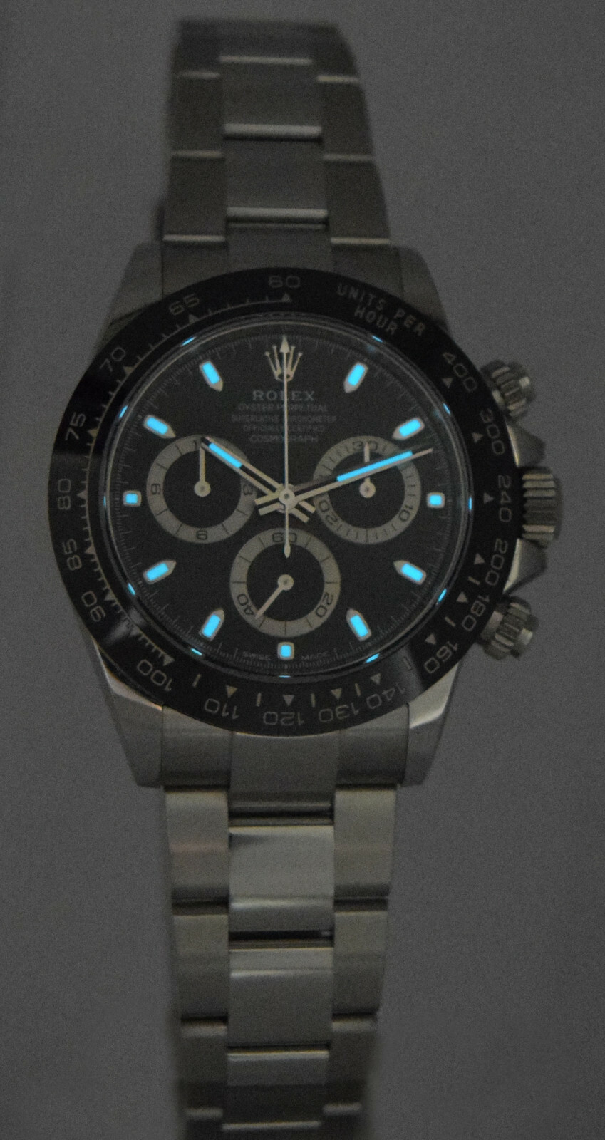 NEW Rolex Daytona Chronograph Steel & Ceramic Watch Black B/P '22 116500