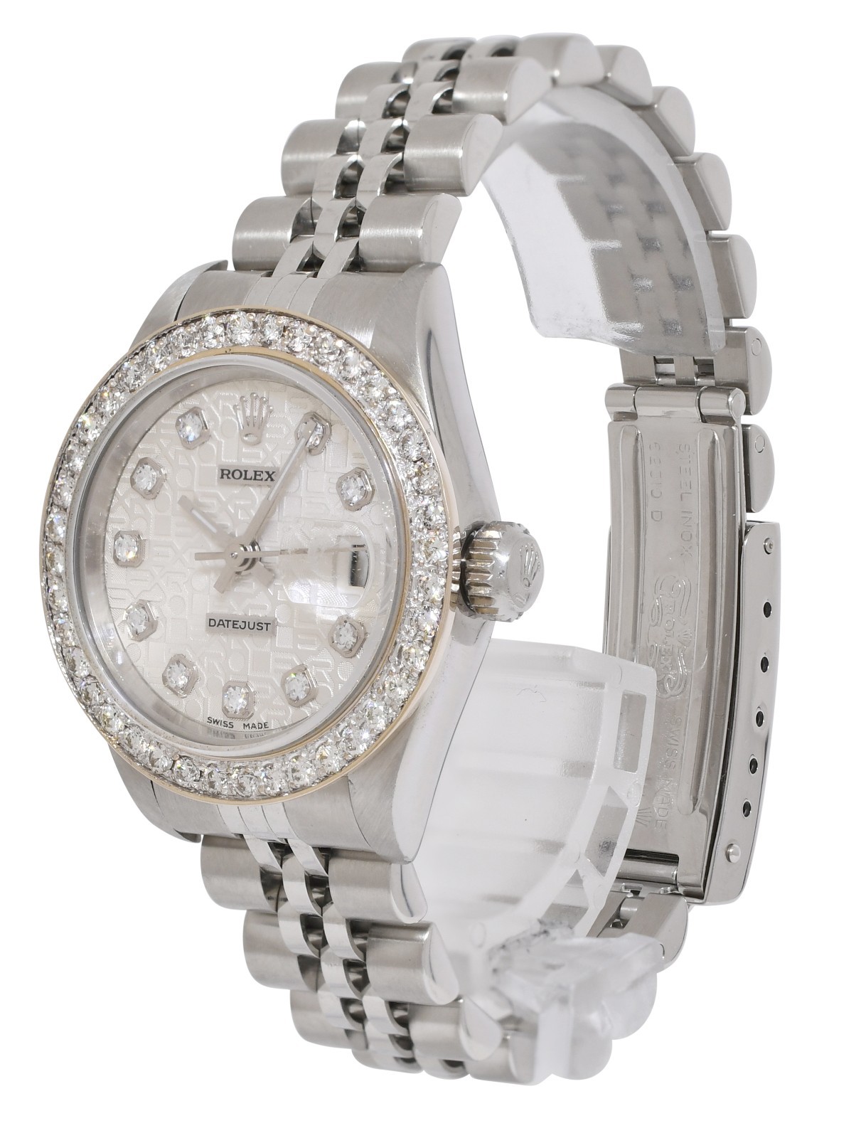 Rolex Datejust Steel Jubilee Diamond Dial/Bezel Ladies 26mm Watch A 79240