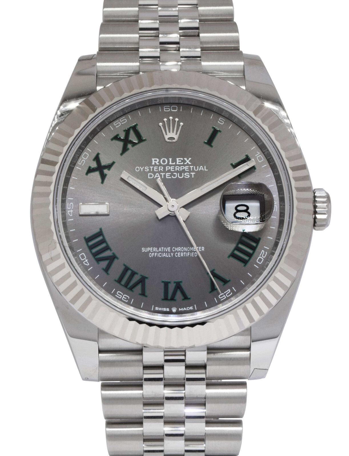 NEW Rolex Datejust 41 Steel & 18k Gold Bezel Wimbledon Watch B/P '26 126334 NEW Rolex Datejust 41 Steel & 18k Gold Bezel Wimbledon Watch B/P '26 126334