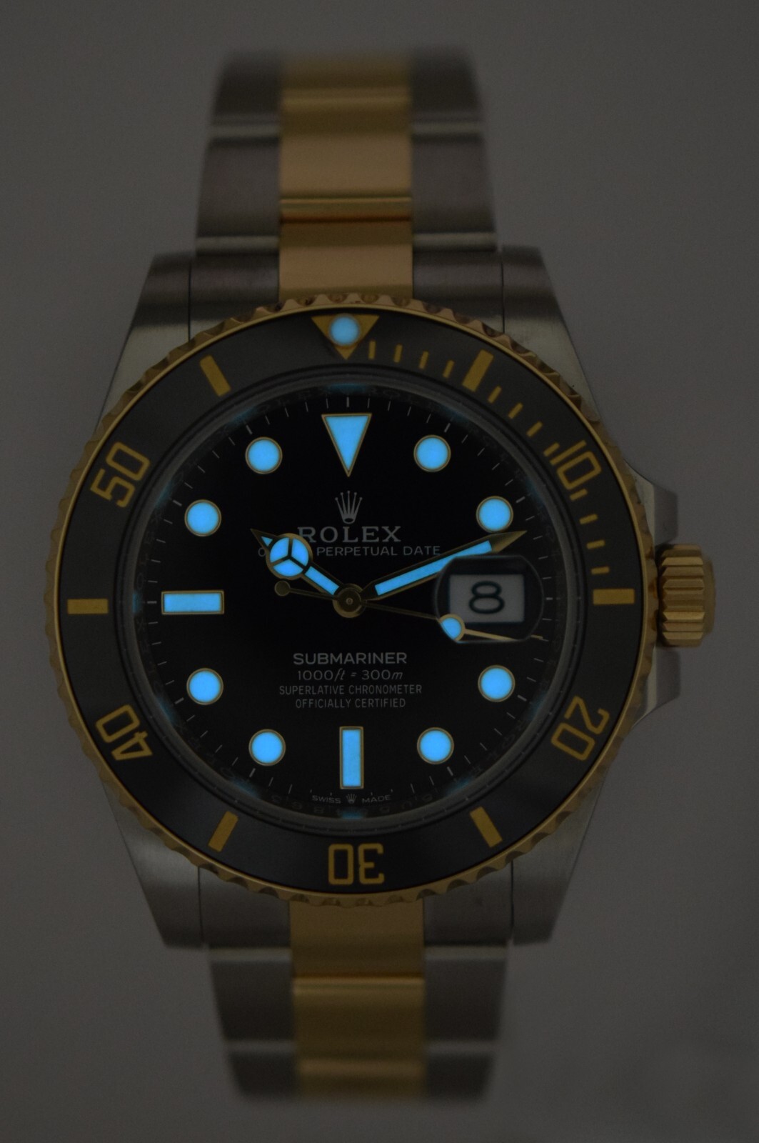 Rolex Submariner Date Yellow Gold/Steel Ceramic Blue 41mm Watch +Card '20 126613