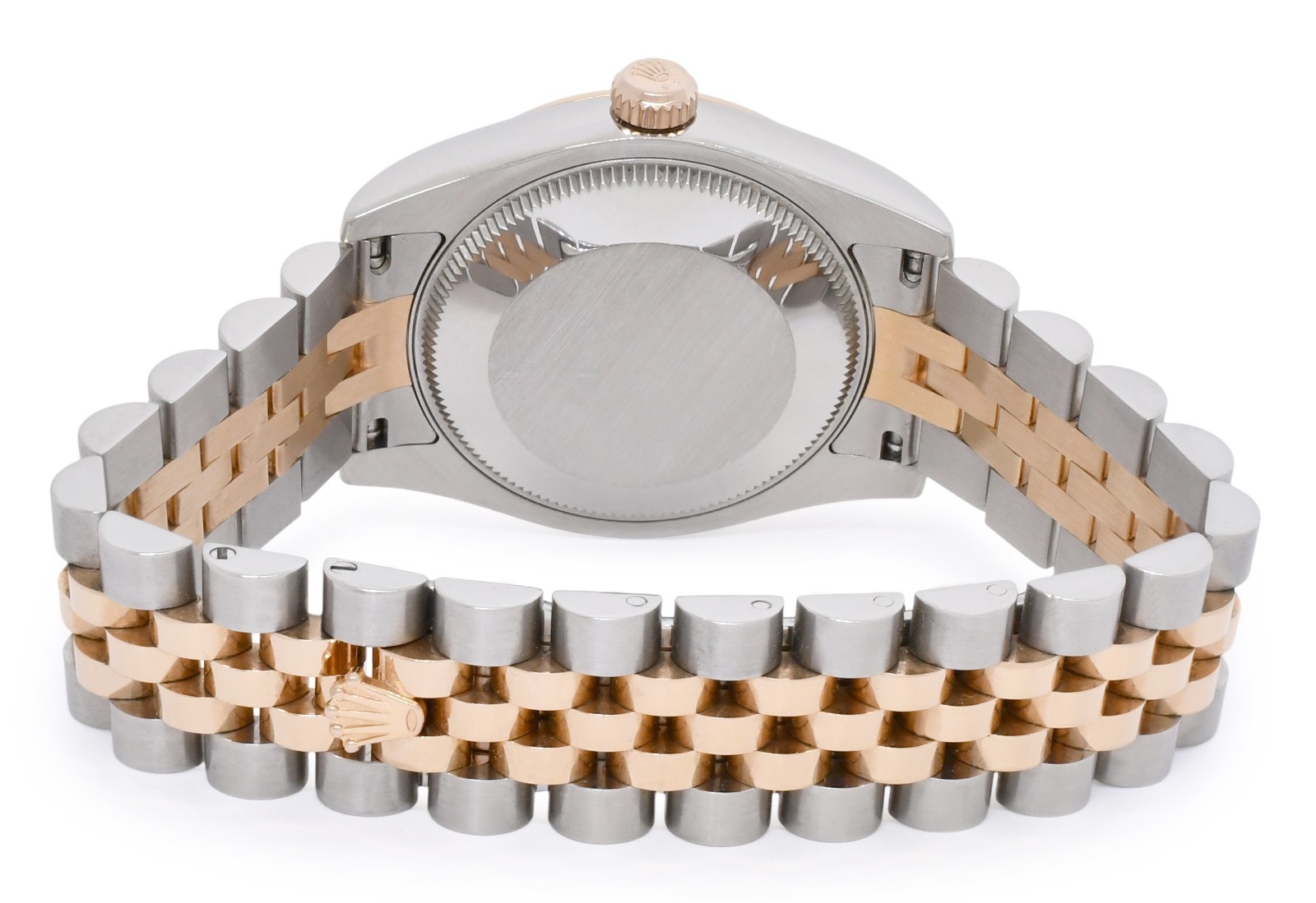 Rolex Datejust 18k Rose Gold/Steel Chocolate Diamond VI Ladies 31mm Watch 178271