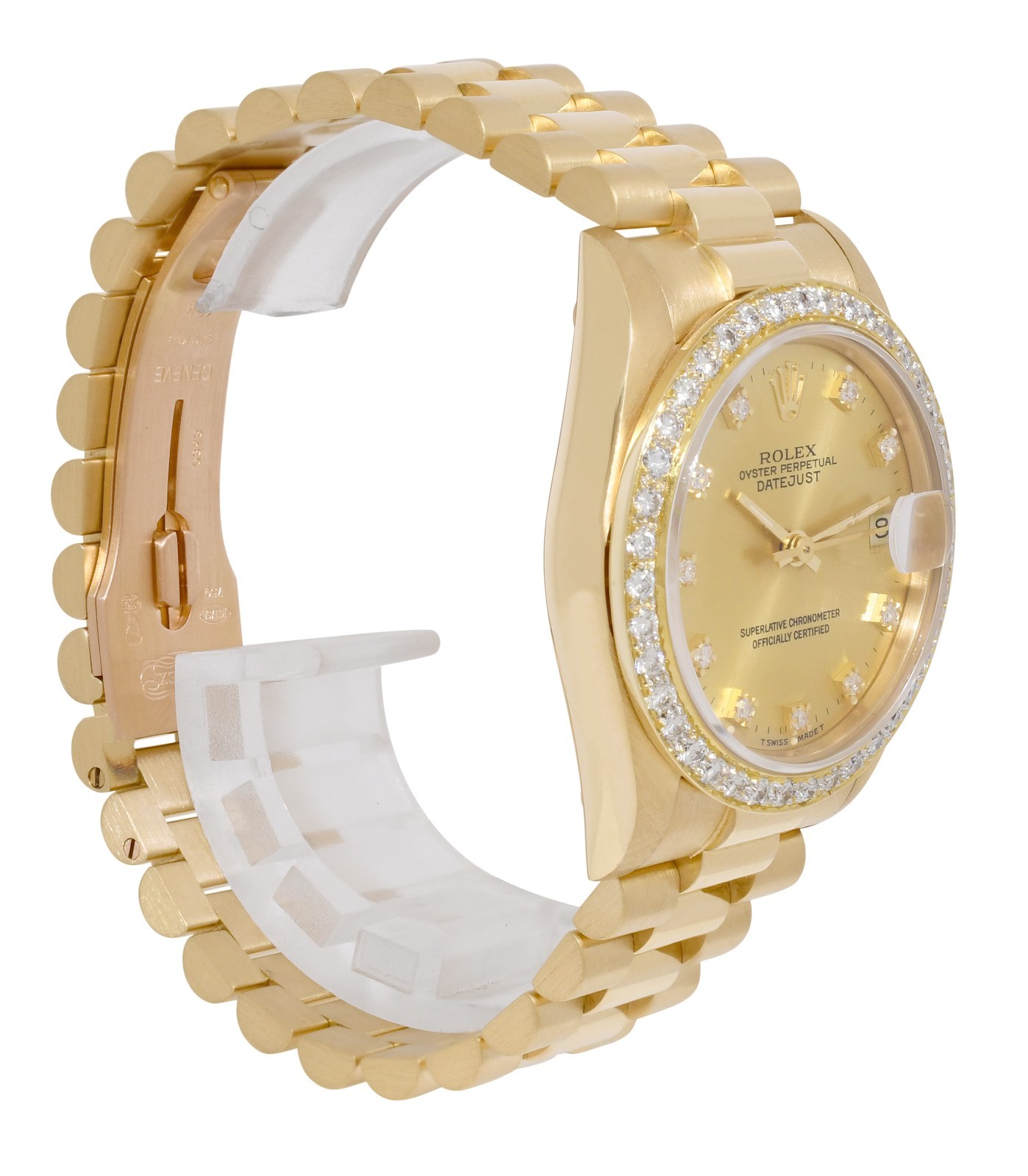 Rolex Datejust President Yellow Gold Diamond Dial/Bezel 31mm Watch Paper L 68278