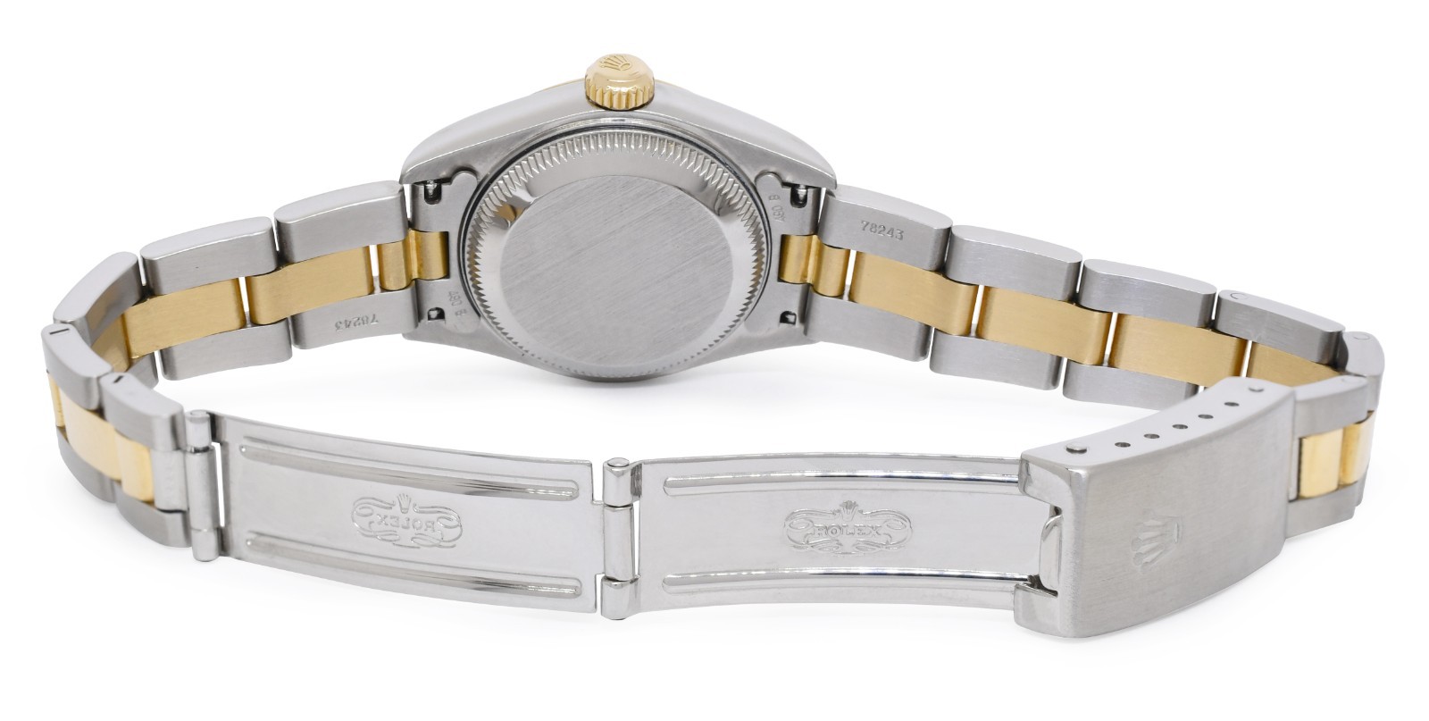 Rolex Datejust 18k Yellow Gold/Steel MOP Diamond Dial 26mm Watch +Papers F 79163