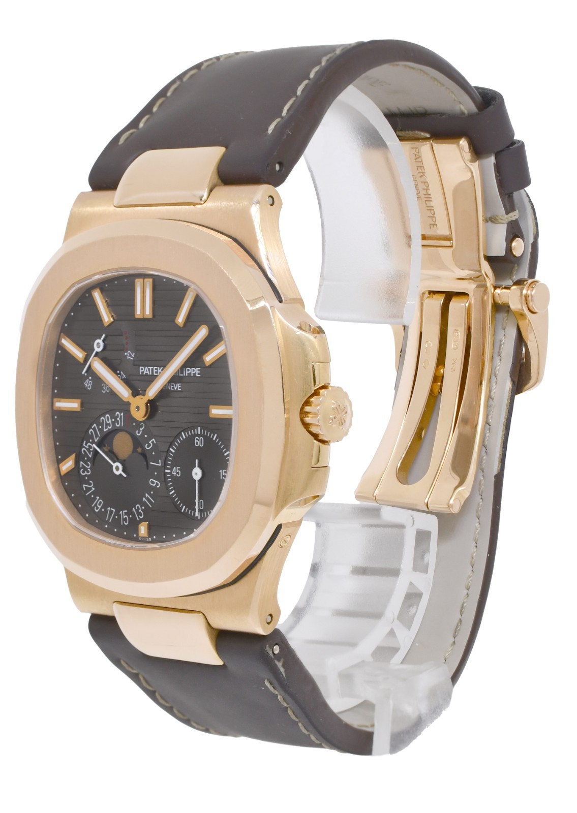 Patek Philippe Nautilus 5712 Complication 18k Rose Gold Watch B/P '12 5712R-001