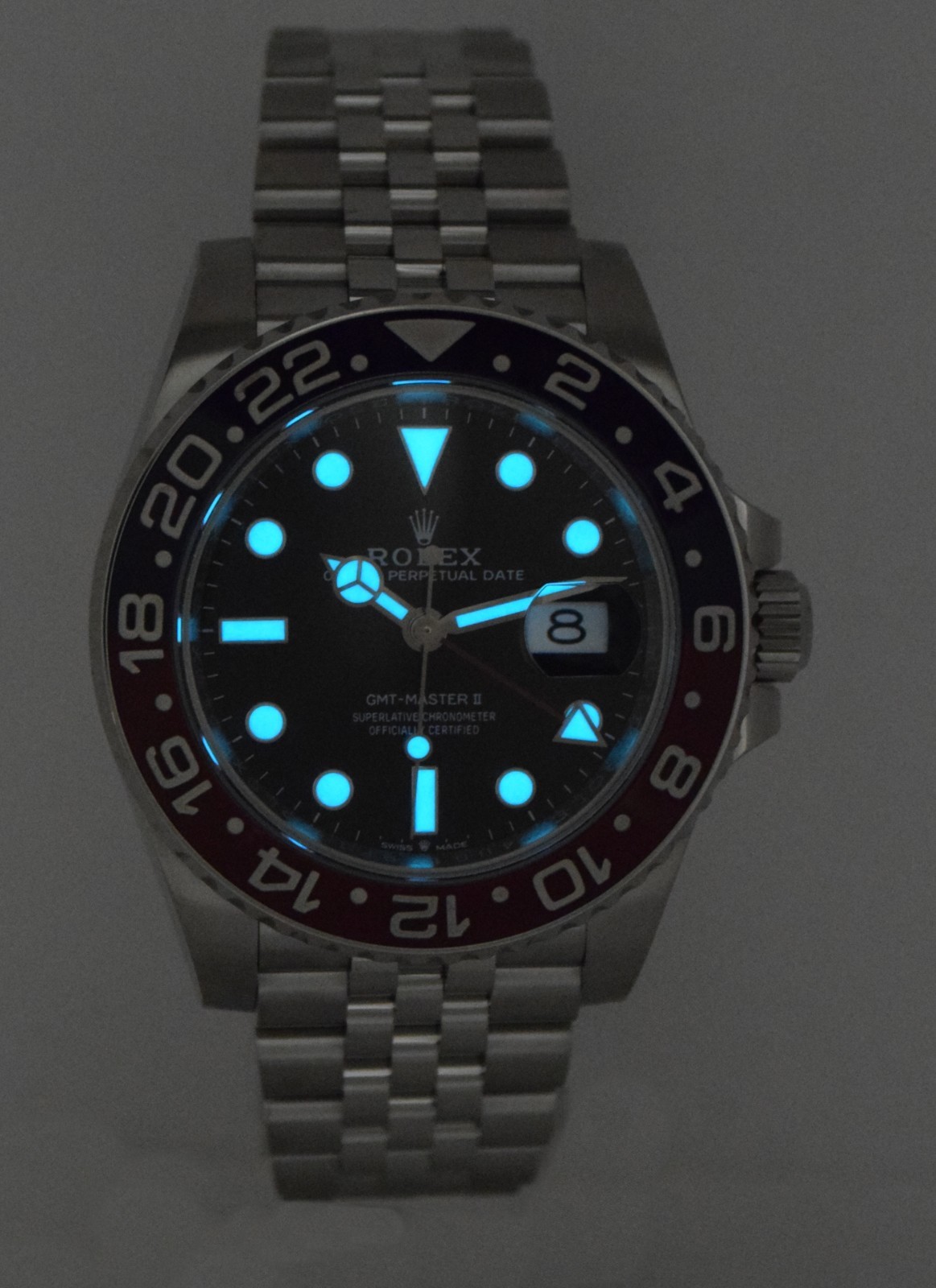 Rolex GMT-Master II Steel & Ceramic "Pepsi" Jubilee Watch +Card '21 126710