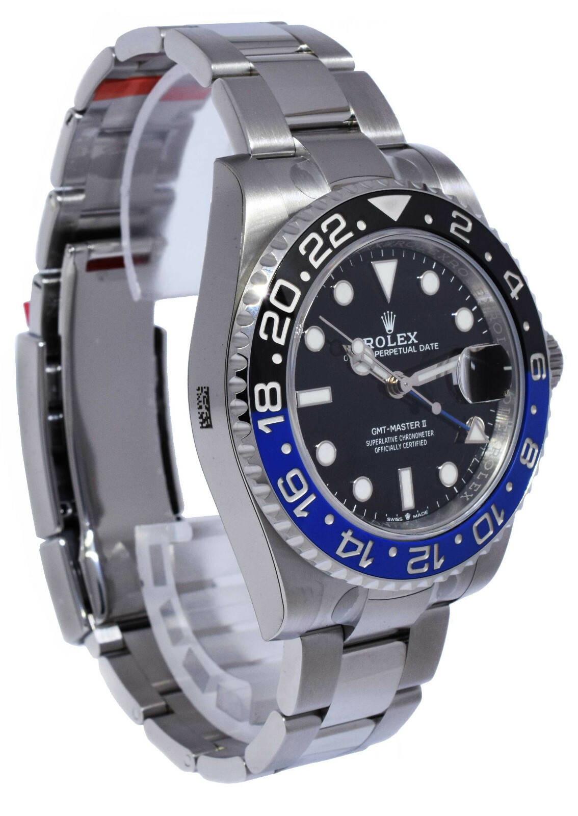 NEW Rolex GMT-Master II Black/Blue Mens Ceramic Oyster Steel B/P 'open 116710
