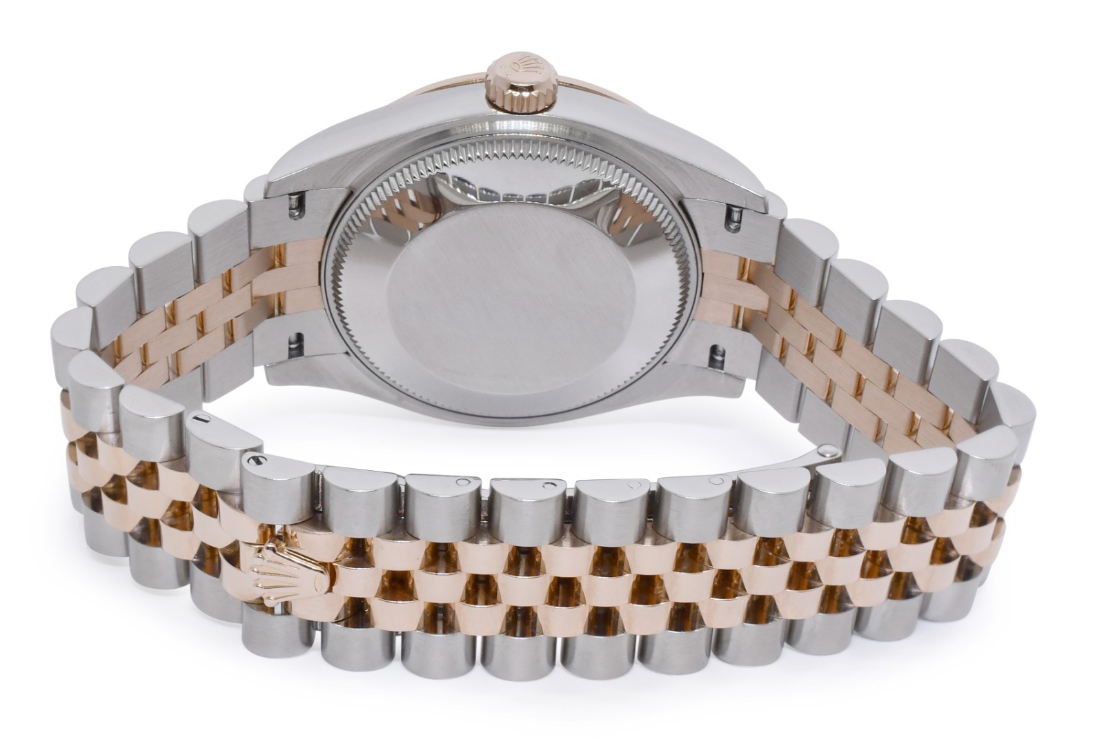Rolex Datejust 31 18k Rose Gold/Steel Slate Gray Diamond VI Ladies Watch 278271