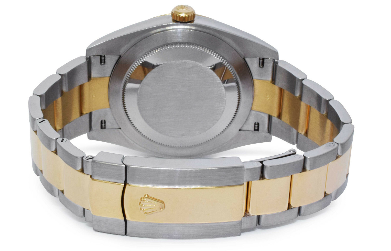 Rolex Datejust 41 18k Yellow Gold/Steel Silver Dial Mens Oyster Watch 126303