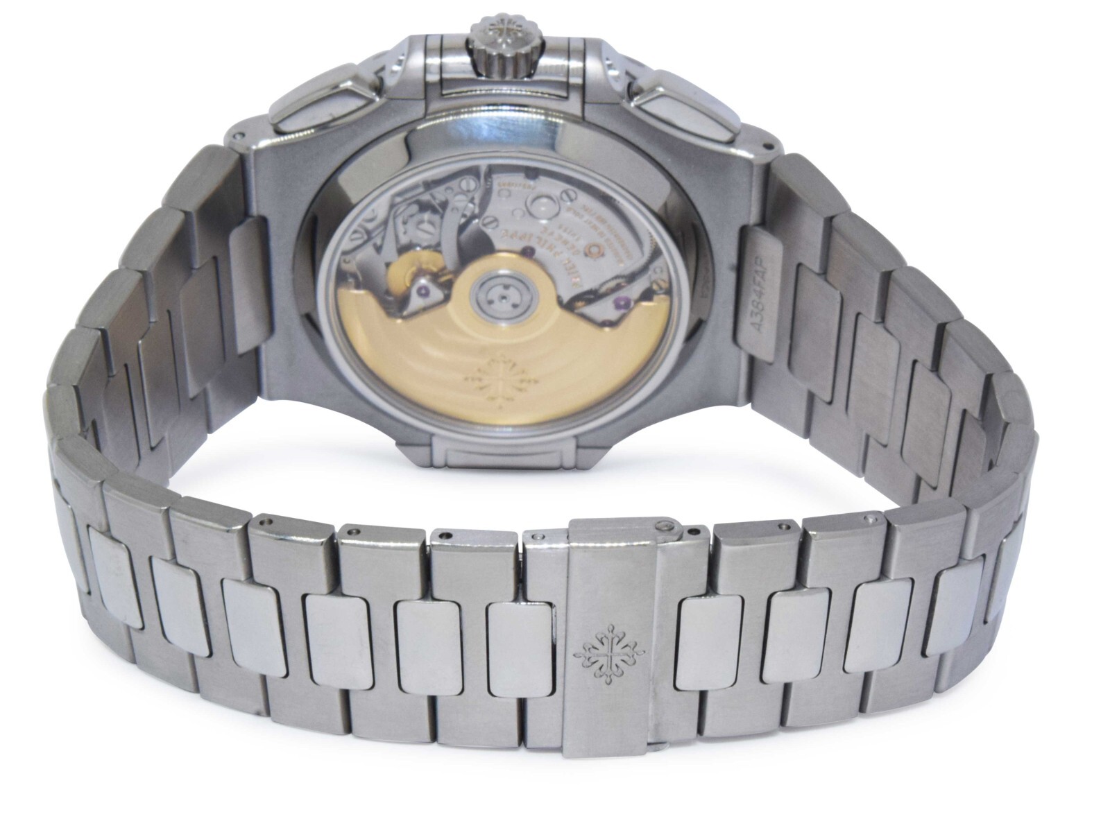 Patek Philippe Nautilus 5980 Chronograph Steel Blue Dial Watch B/P '13 5980/1A
