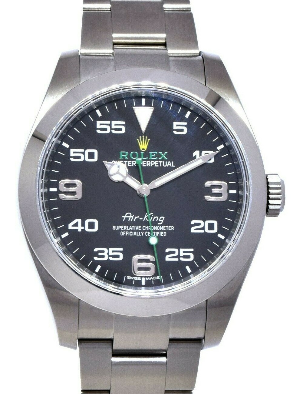 Rolex Air-King Stainless Steel Black Dial Mens 40mm Automatic Watch 116900