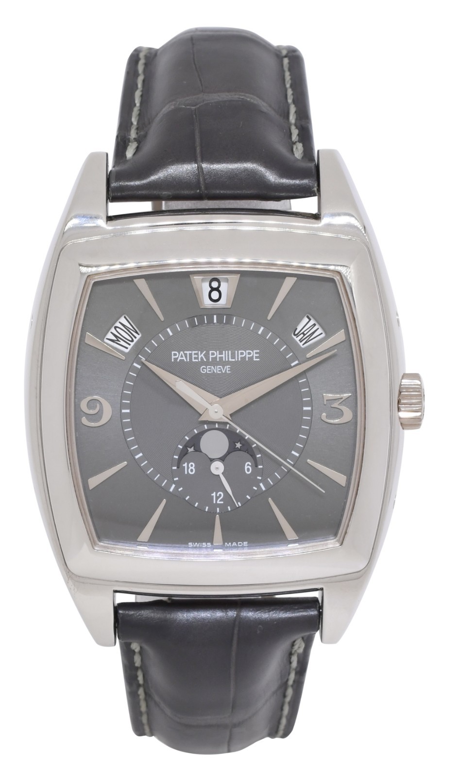 Patek Philippe Gondolo Calendario 18k White Gold Mens Automatic Watch 5135G