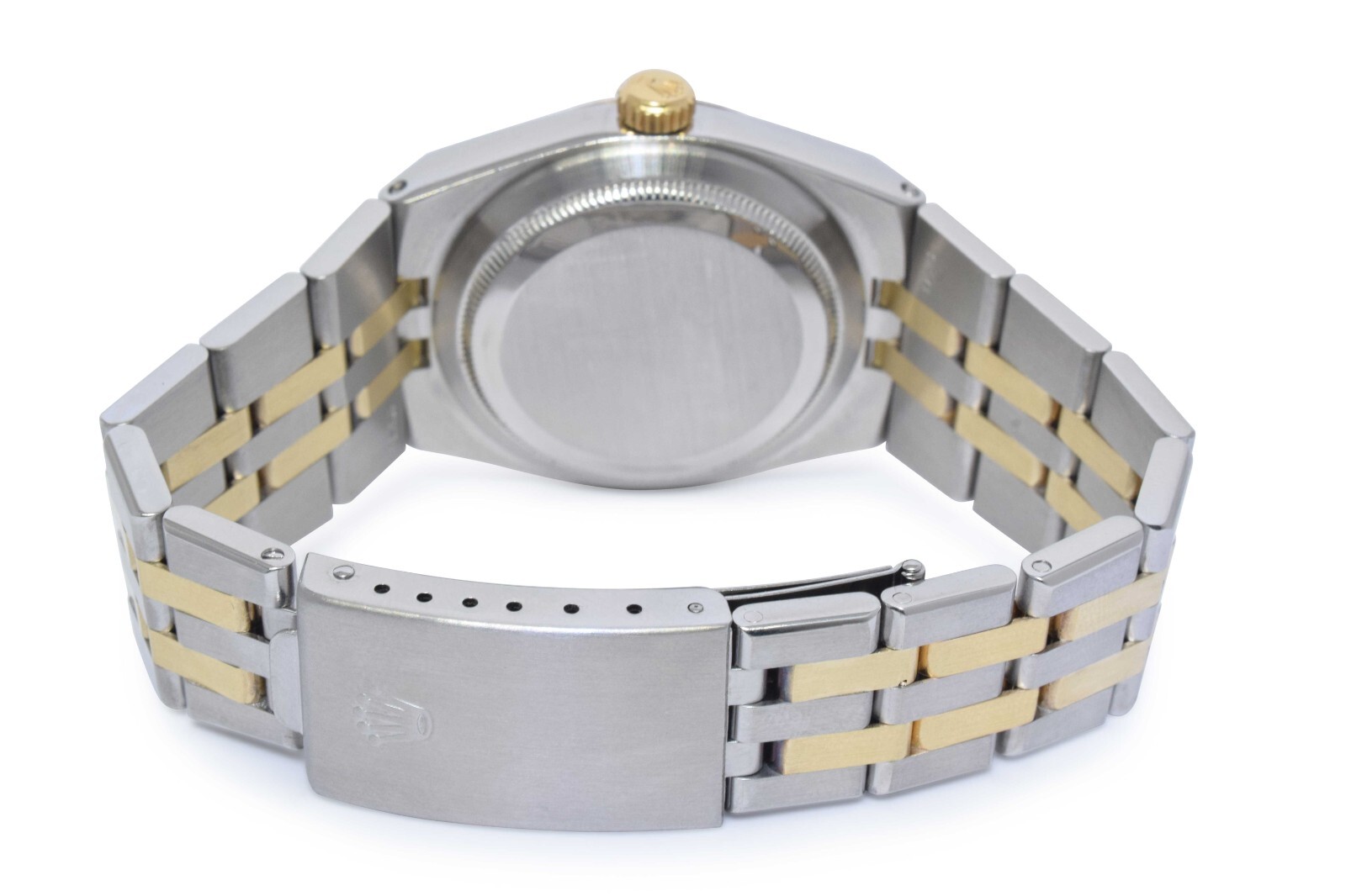 Rolex Datejust Oysterquartz 14k Yellow Gold/Steel Champagne 36mm Watch '79 17013