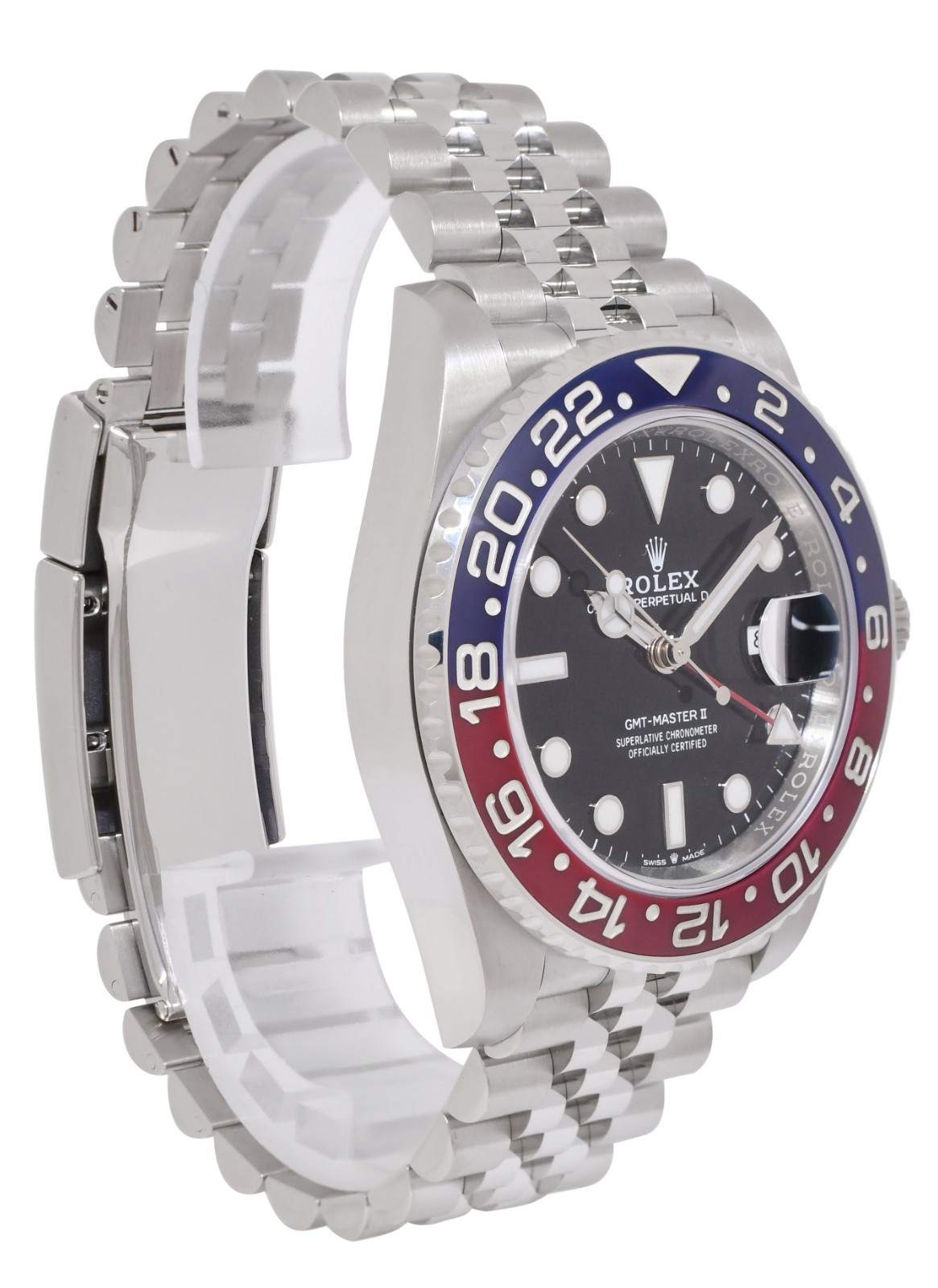 Rolex GMT-Master II Steel & Ceramic "Pepsi" Jubilee Watch +Card '21 126710