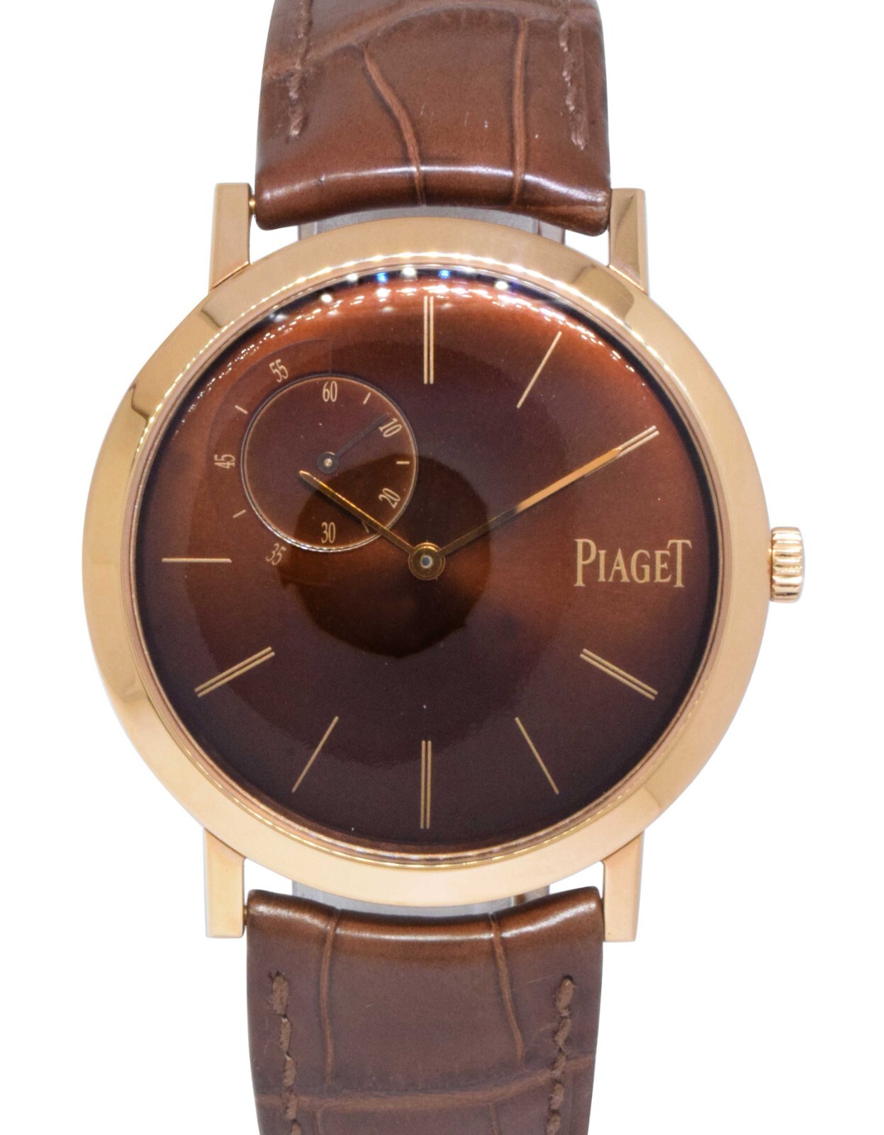 Piaget Altiplano 18k Rose Gold Mens Limited Mechanical Wind 40mm Watch GAO34113