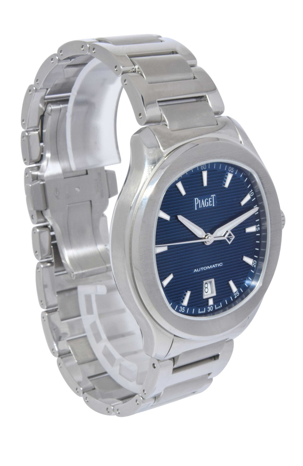 Piaget Polo S Blue Dial Steel Mens 42mm Automatic Watch +Box P11268 G0A41002