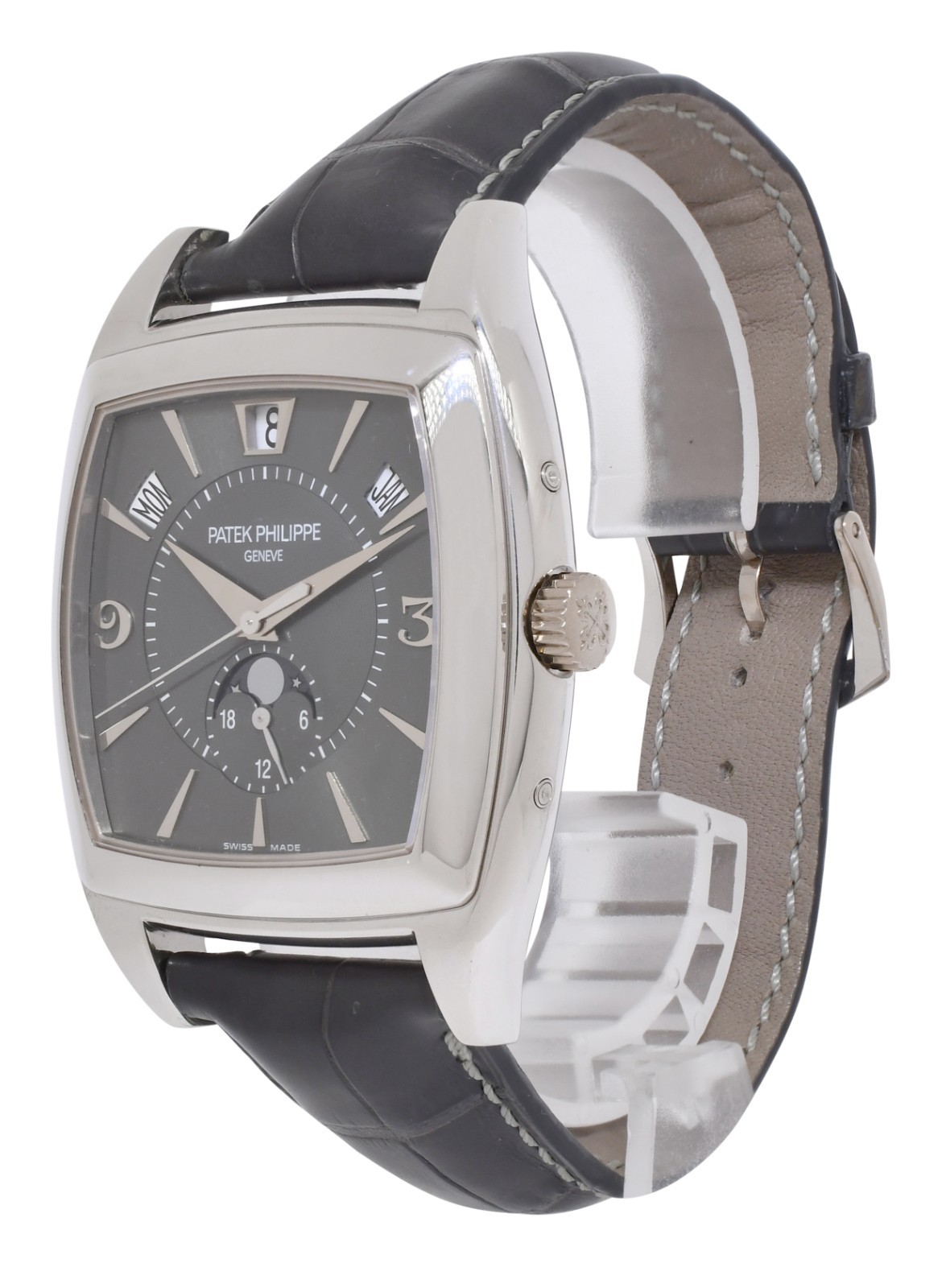Patek Philippe Gondolo Calendario 18k White Gold Mens Automatic Watch 5135G