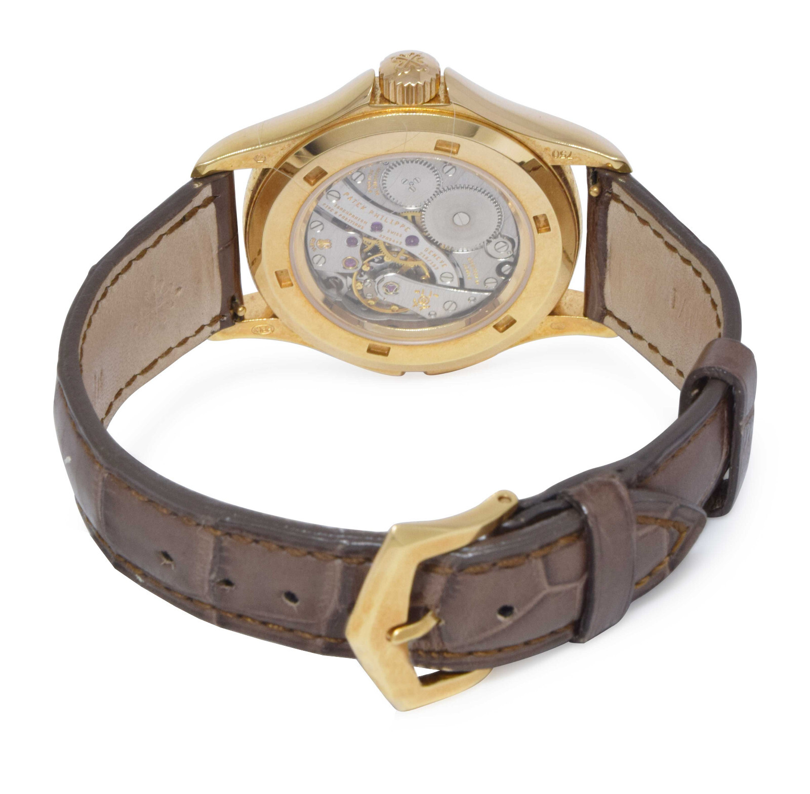 Patek Philippe Travel Time 4934 18K Rose Gold Pearl & Diamonds Watch 4934R