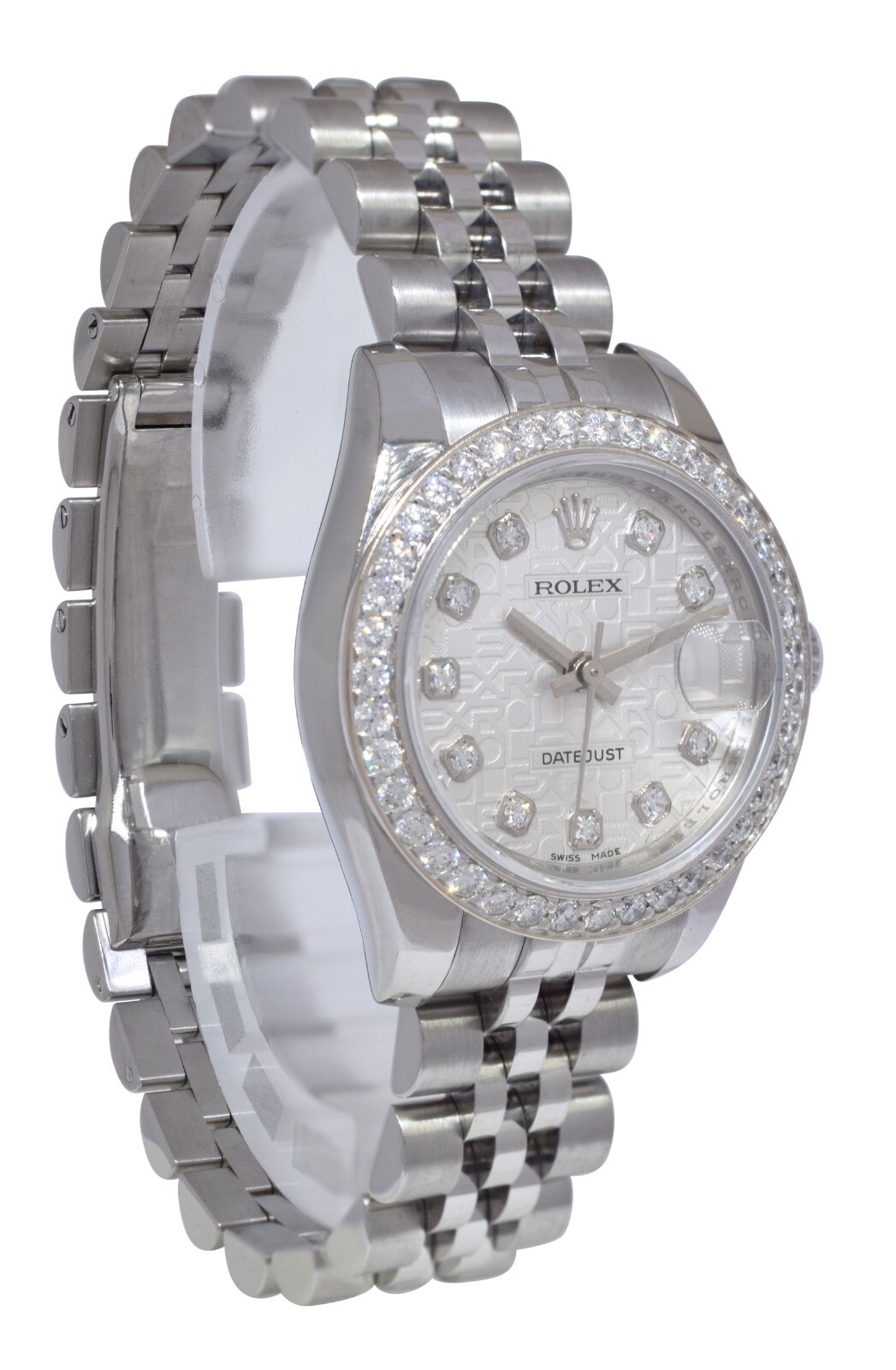 Rolex Datejust Steel & 18k Gold Jubilee Diamond Dial/Bezel Ladies Watch Z 179174