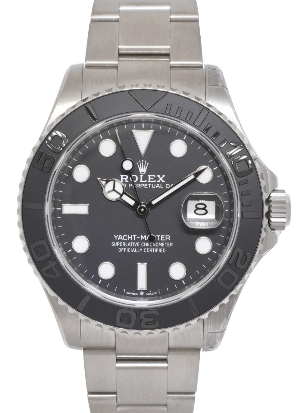 NEW Rolex Yacht-Master 42 RLX Titanium Intense Black Dial Watch B/P '26 226627