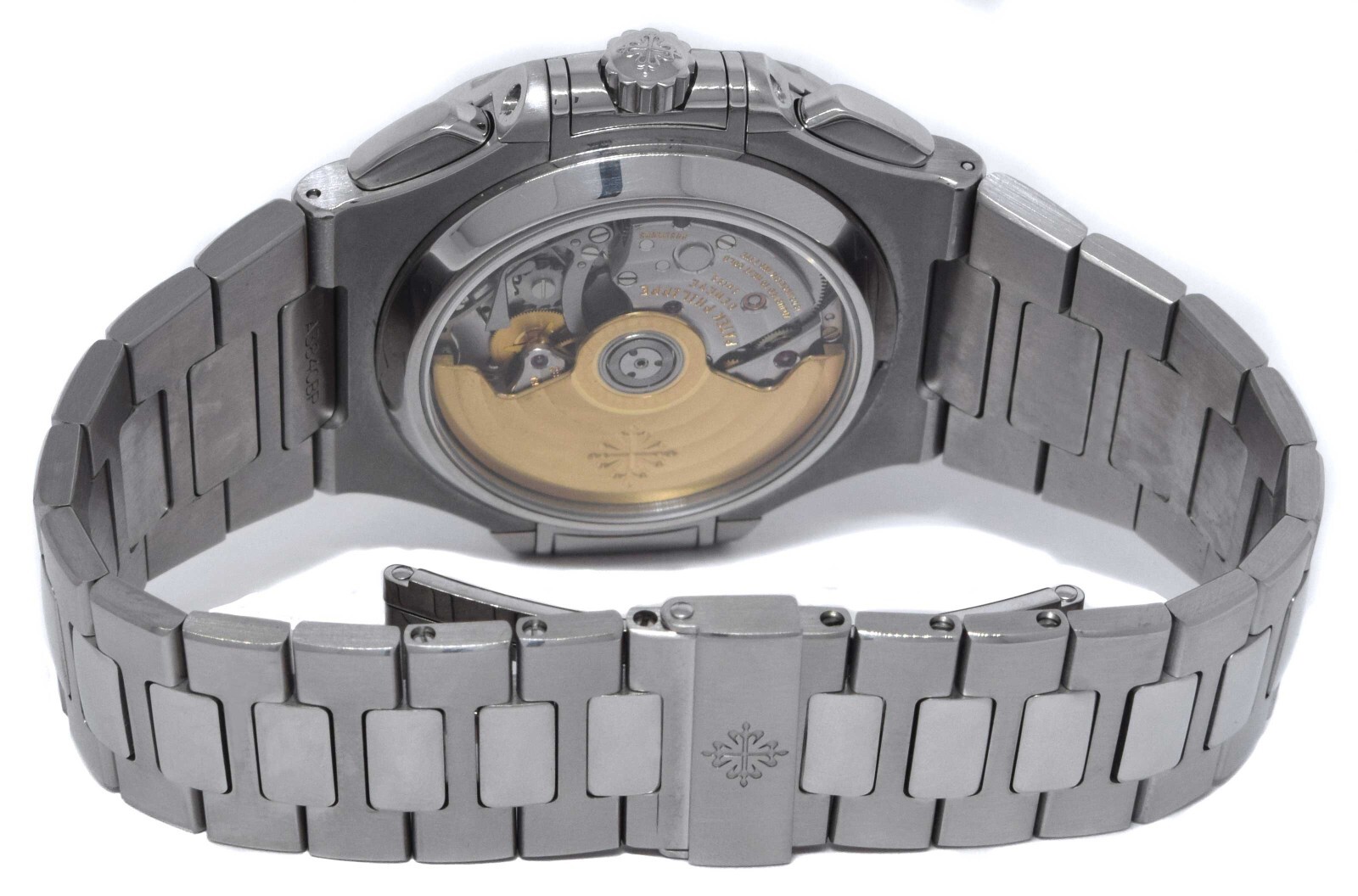 Patek Philippe Nautilus 5980 Chronograph Black Dial Watch w/Archive '11 5980/1A