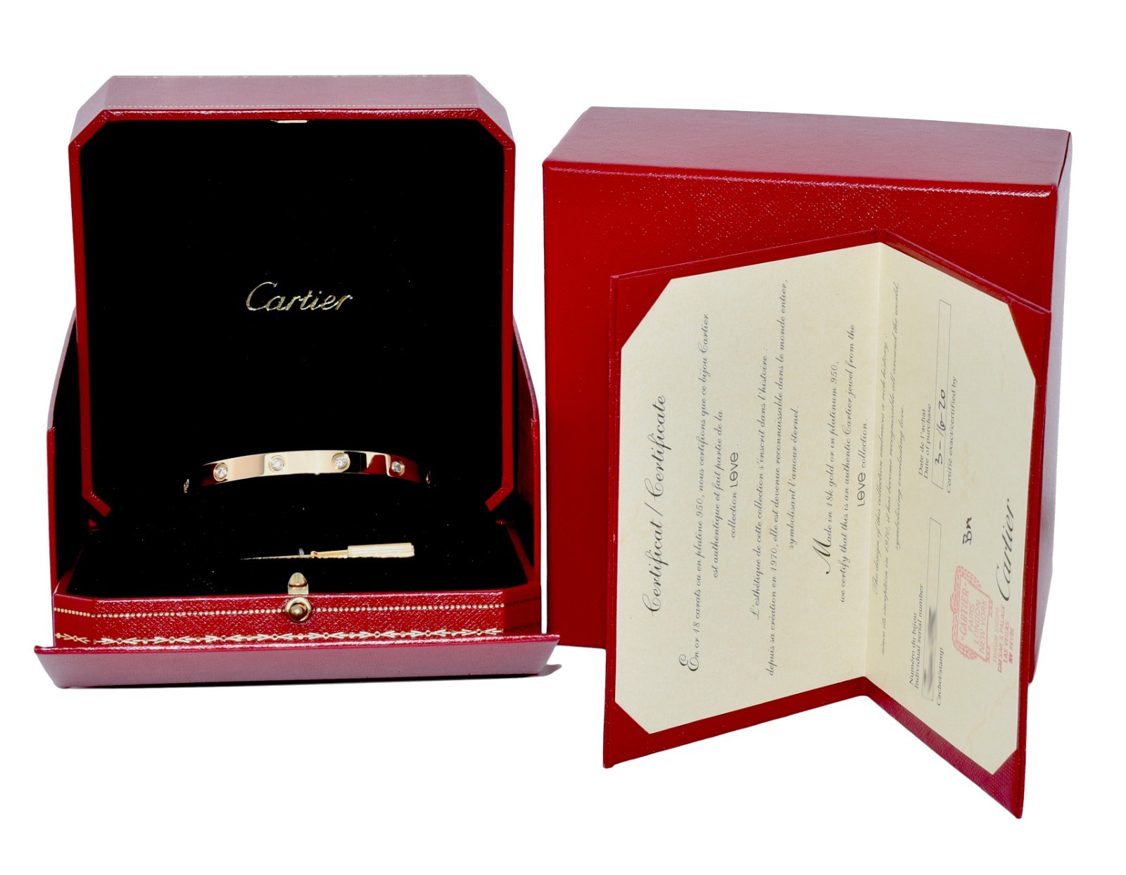Cartier Love Bracelet 10 Diamond 18k Yellow Gold Size 19 B/P 2020 B6070319 Cartier Love Bracelet 10 Diamond 18k Yellow Gold Size 19 B/P 2020 B6070319