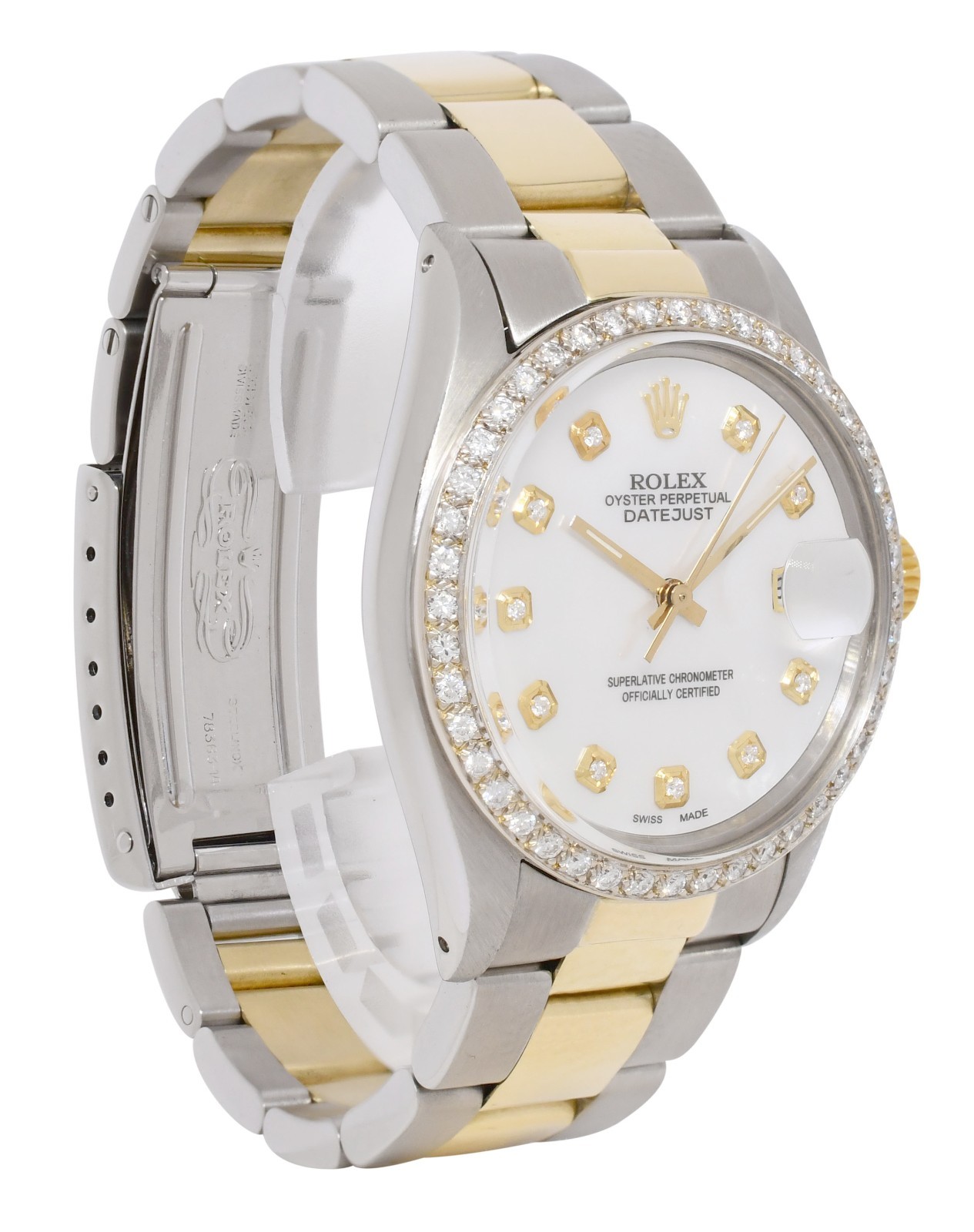 Rolex Datejust 14k Yellow Gold/Steel MOP Diamond 36mm Vintage Watch '81 16013 Rolex Datejust 14k Yellow Gold/Steel MOP Diamond 36mm Vintage Watch '81 16013