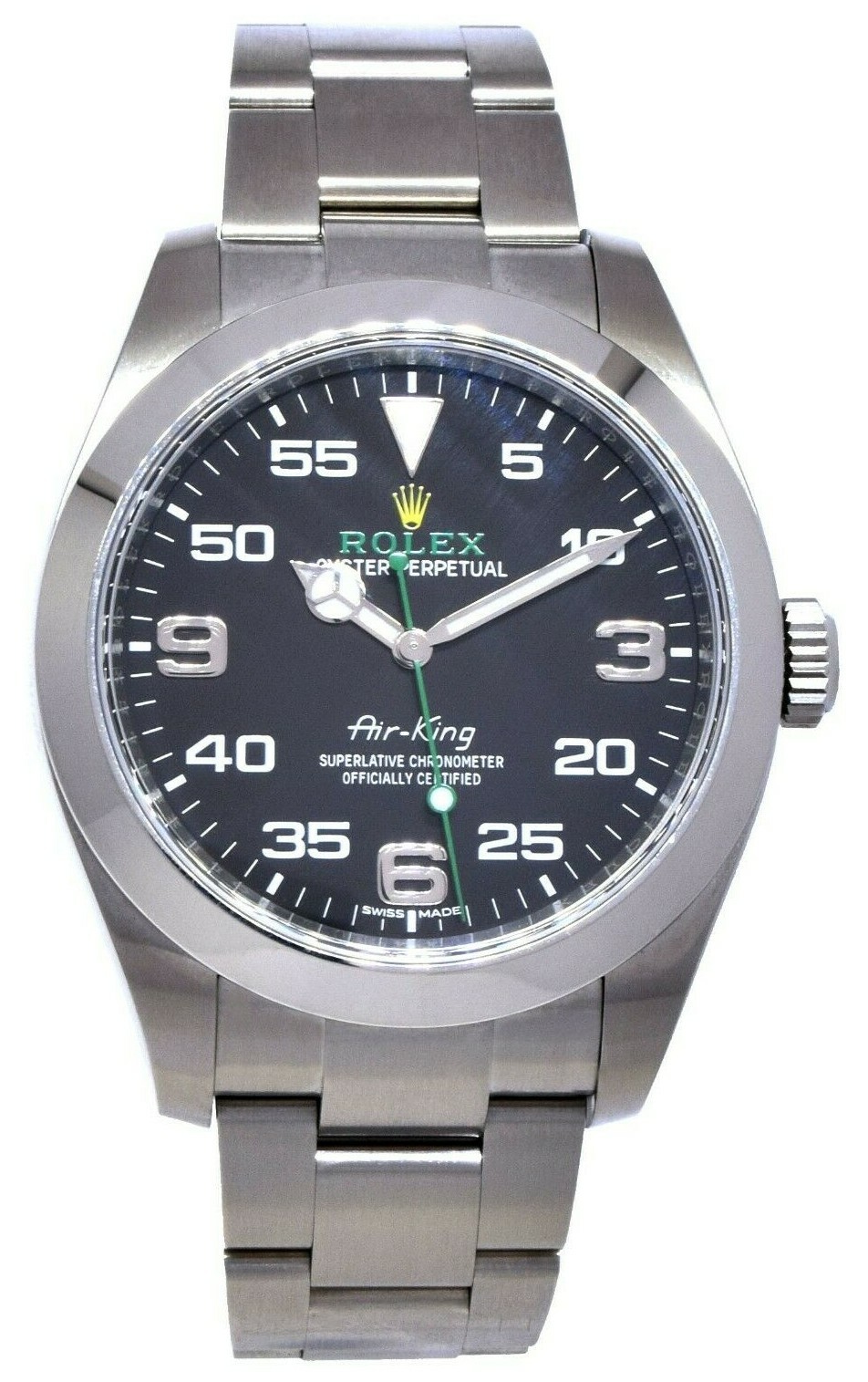 Rolex Air-King Stainless Steel Black Dial Mens 40mm Automatic Watch 116900