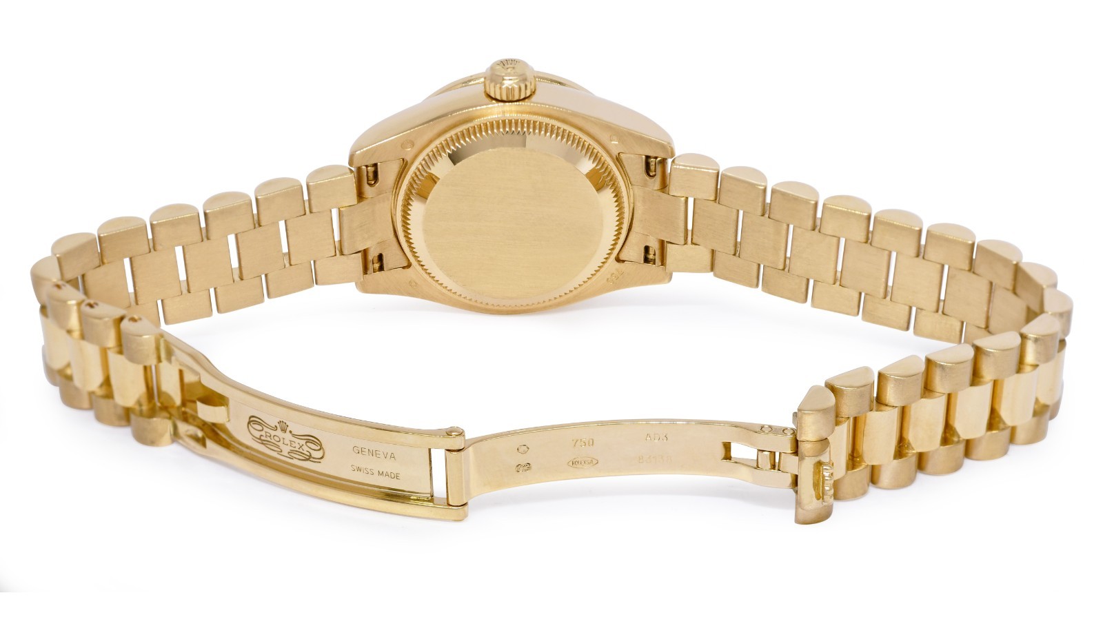 Rolex Datejust President 18k Yellow Gold MOP Diamond Ladies 26mm Watch Y 179178
