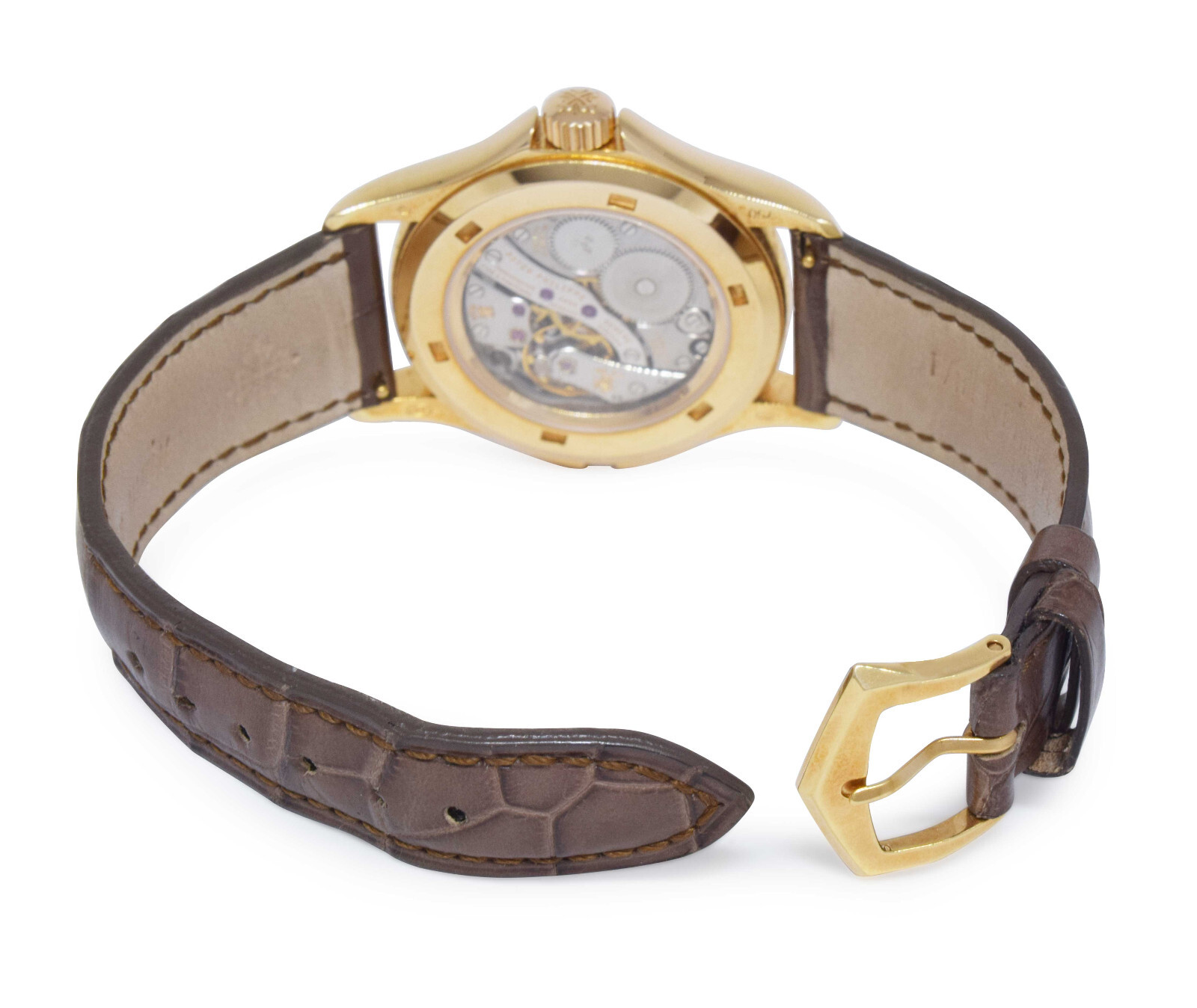 Patek Philippe Travel Time 4934 18K Rose Gold Pearl & Diamonds Watch 4934R