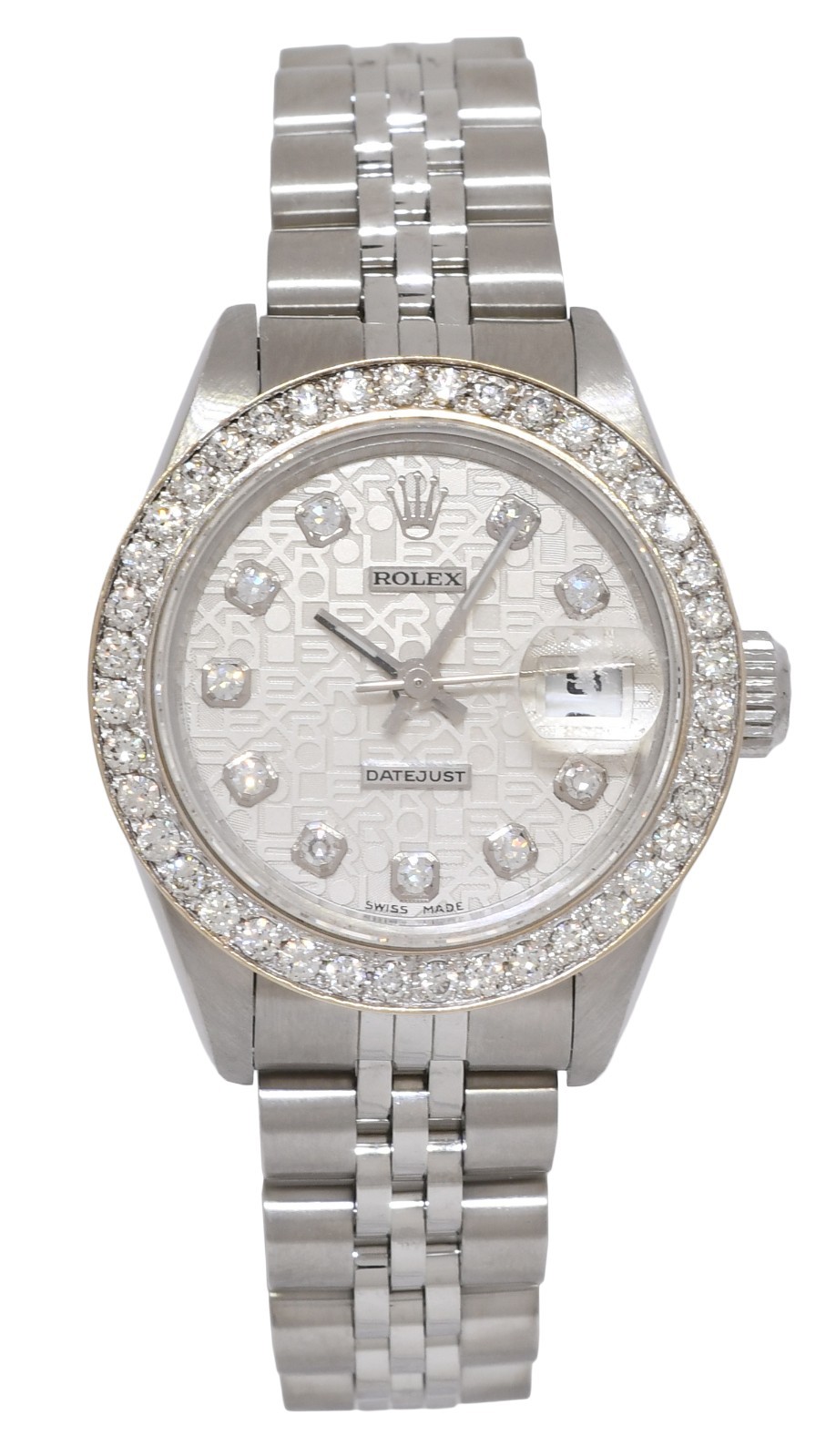 Rolex Datejust Steel Jubilee Diamond Dial/Bezel Ladies 26mm Watch A 79240