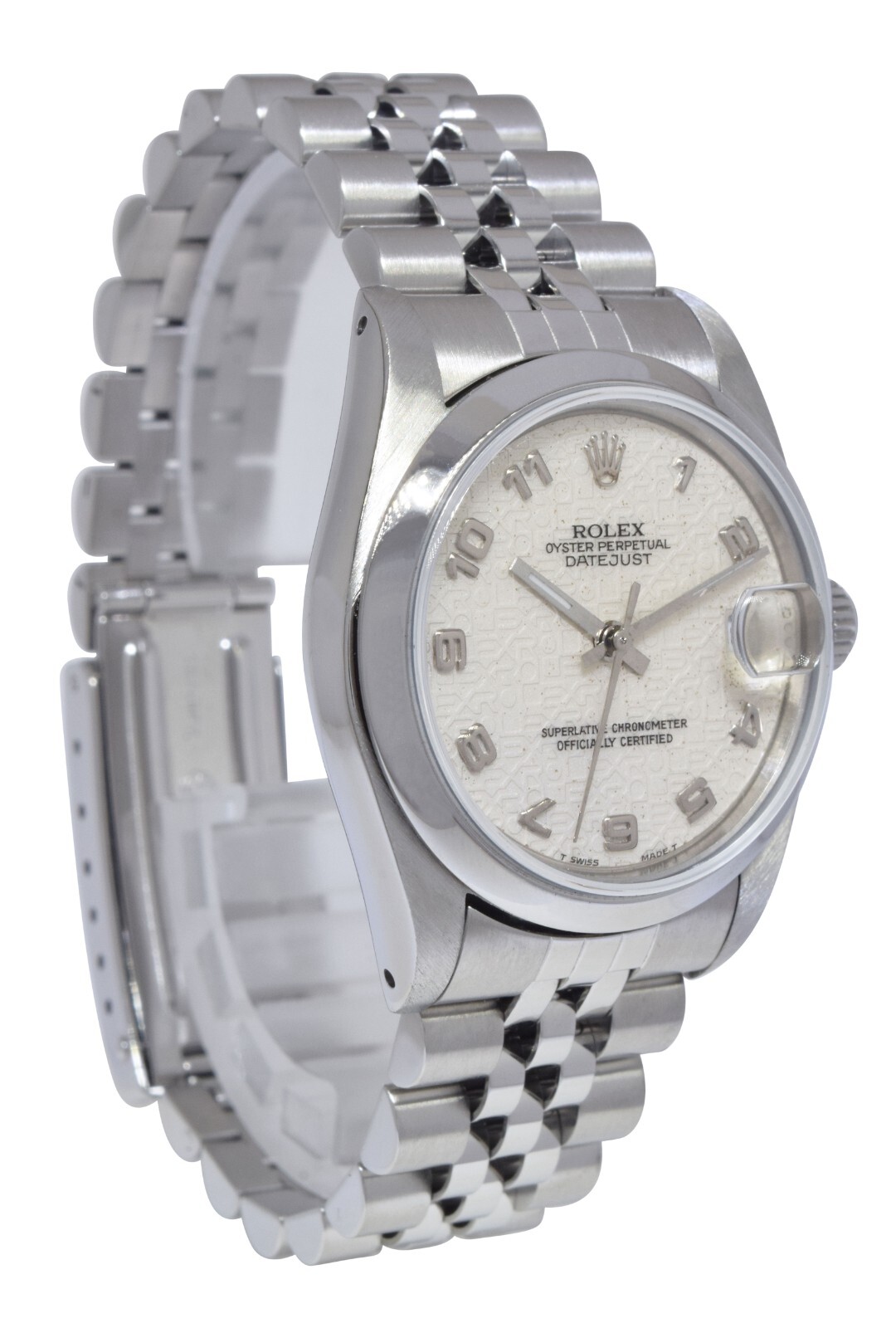 Rolex Datejust Steel Ivory Jubilee Dial Ladies 31mm Oyster Watch N 68240